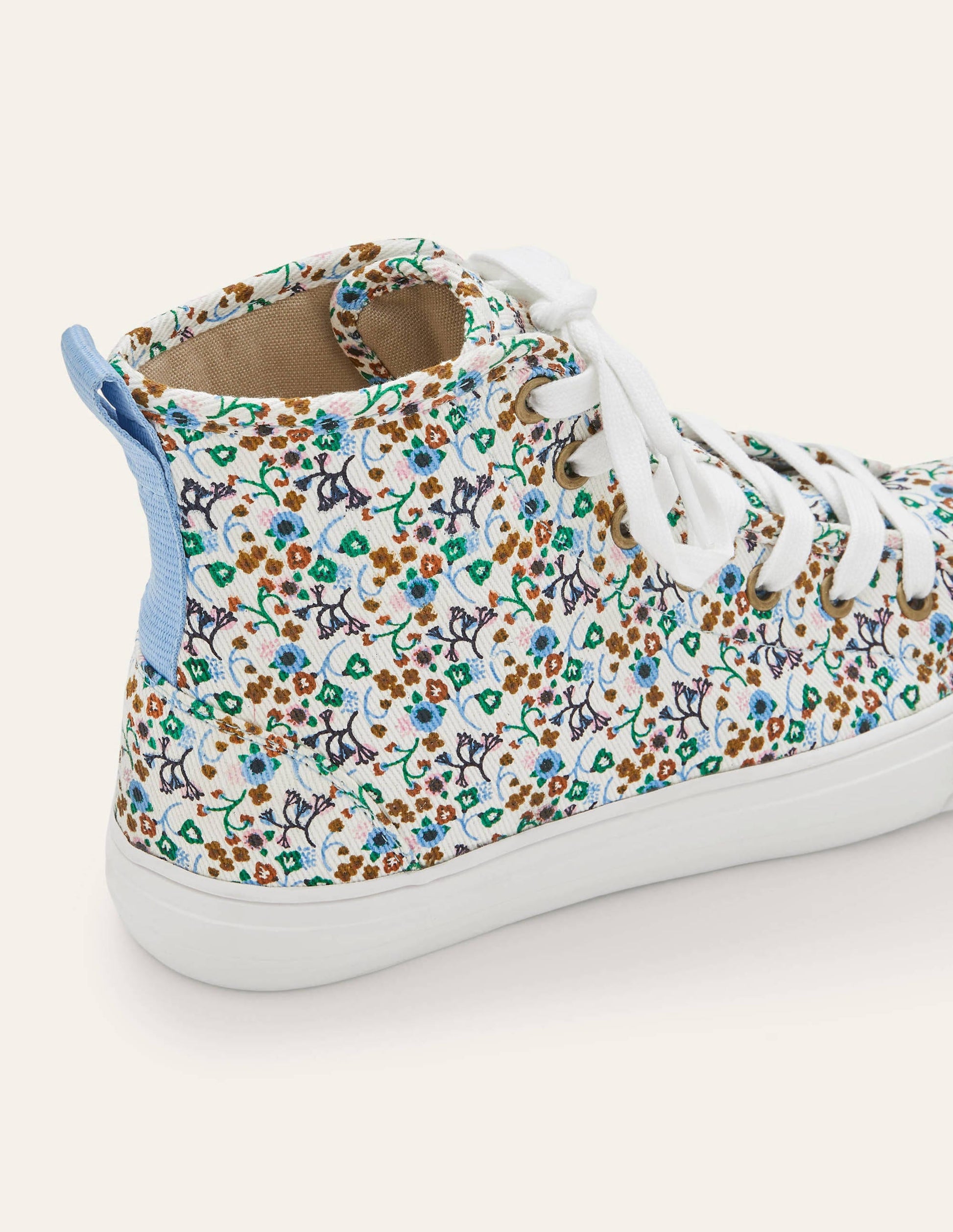 Philippa Sneakers-Ivory, Floral Print-3