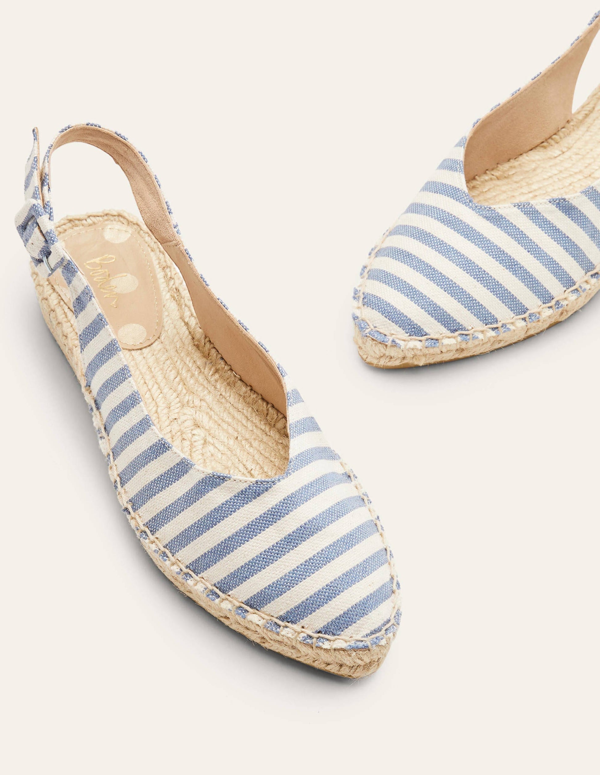 Slingback Espadrille Sandals-Moroccan Blue Stripe-1