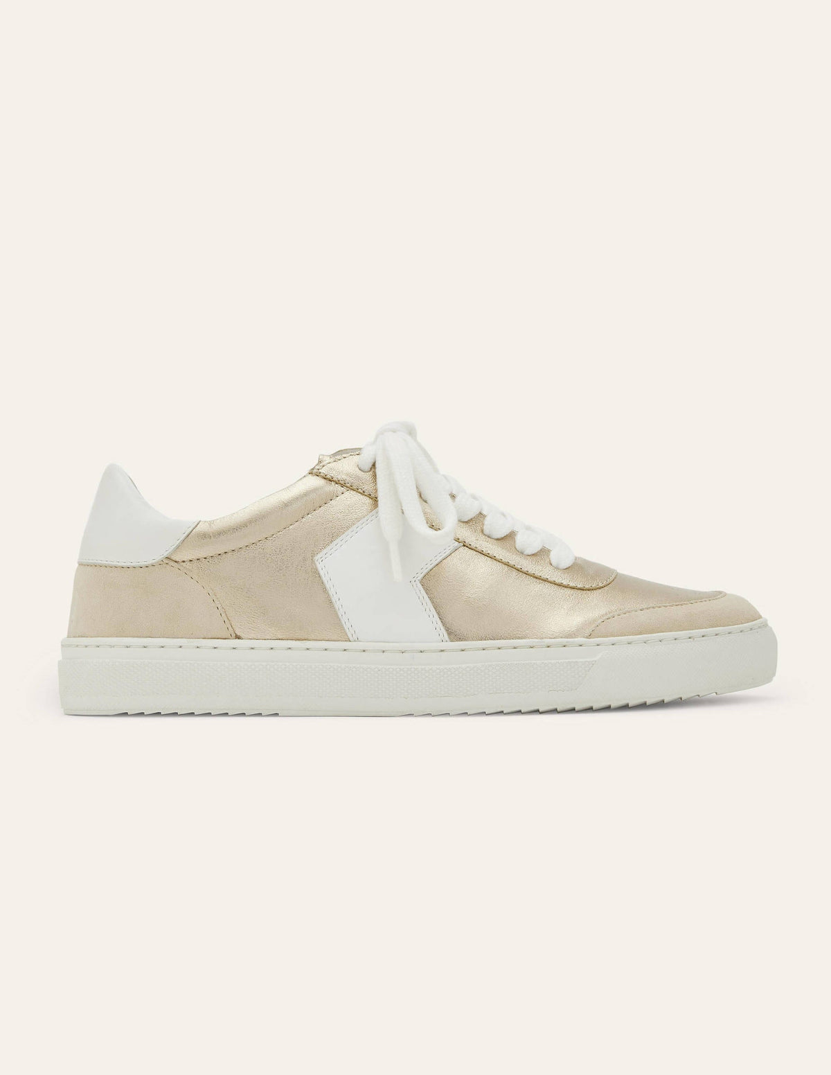 Helen Chevron Sneakers-Metallic Gold-2