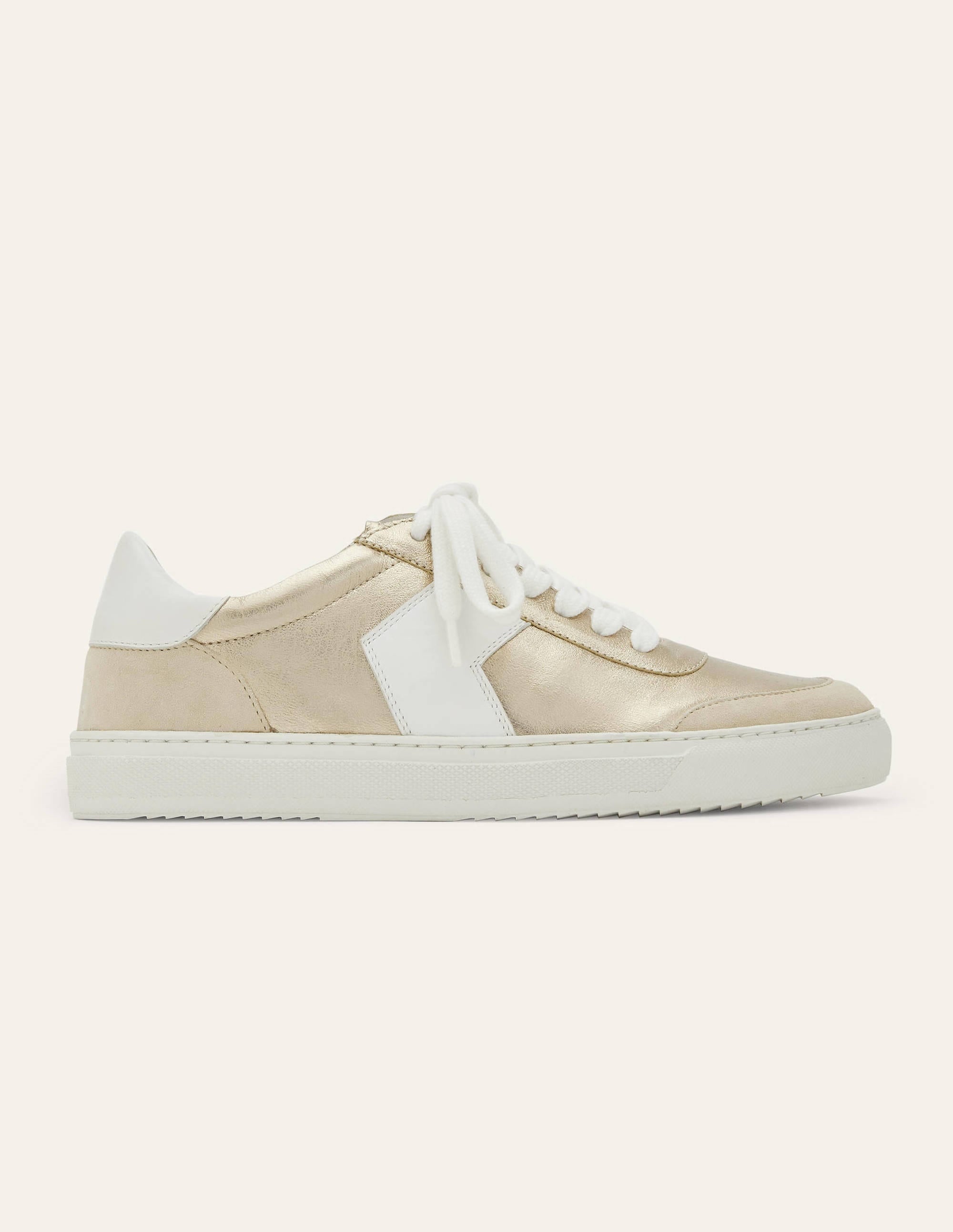 Helen Chevron Sneakers-Metallic Gold - Image 2