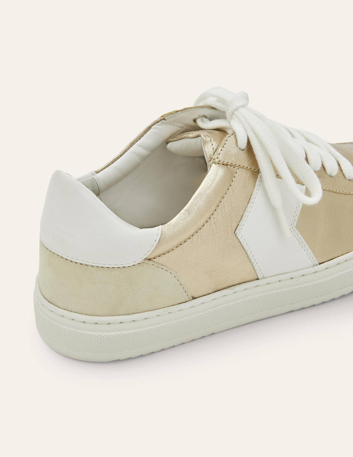 Helen Chevron Sneakers-Metallic Gold-3