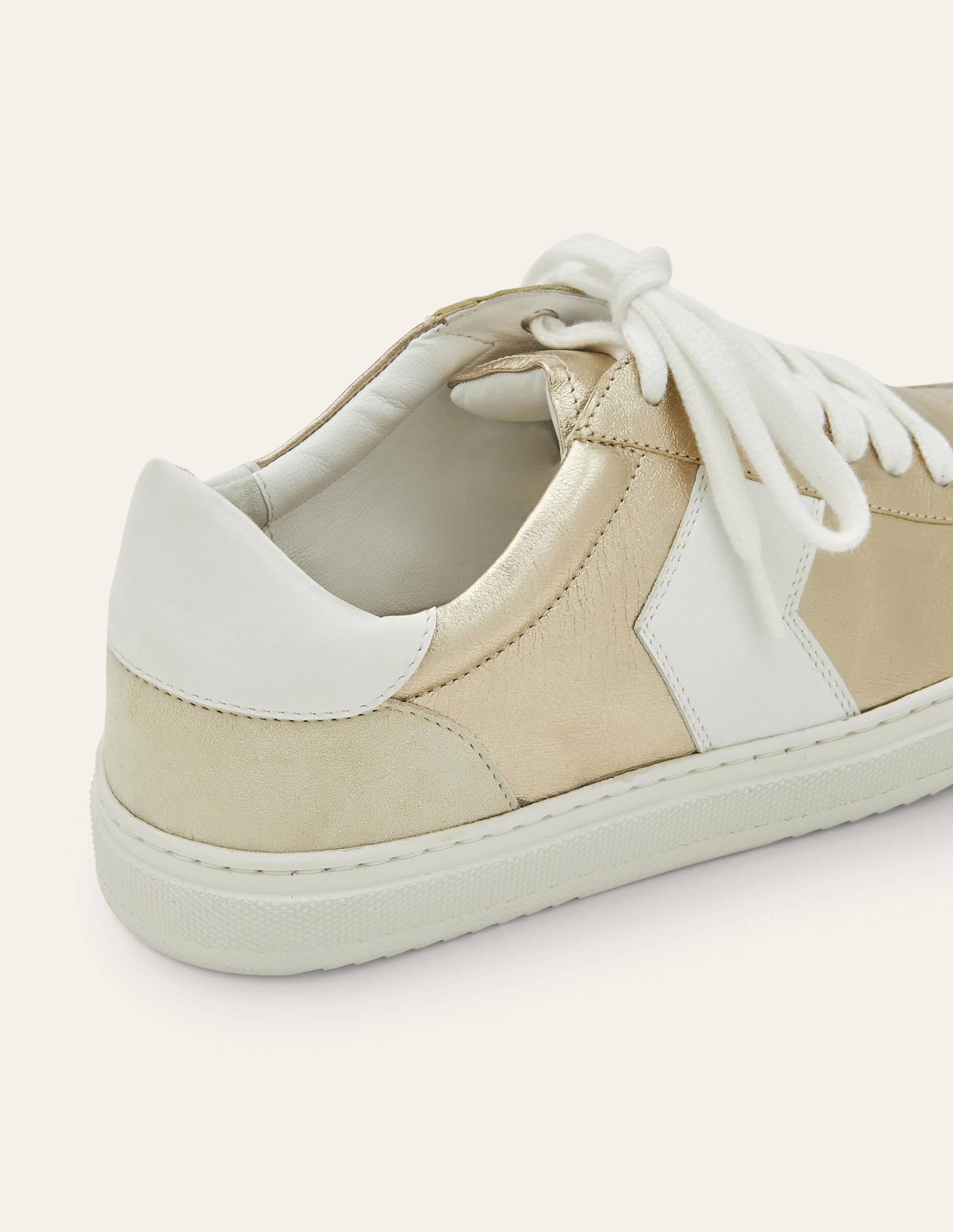 Helen Chevron Sneakers-Metallic Gold - Image 3