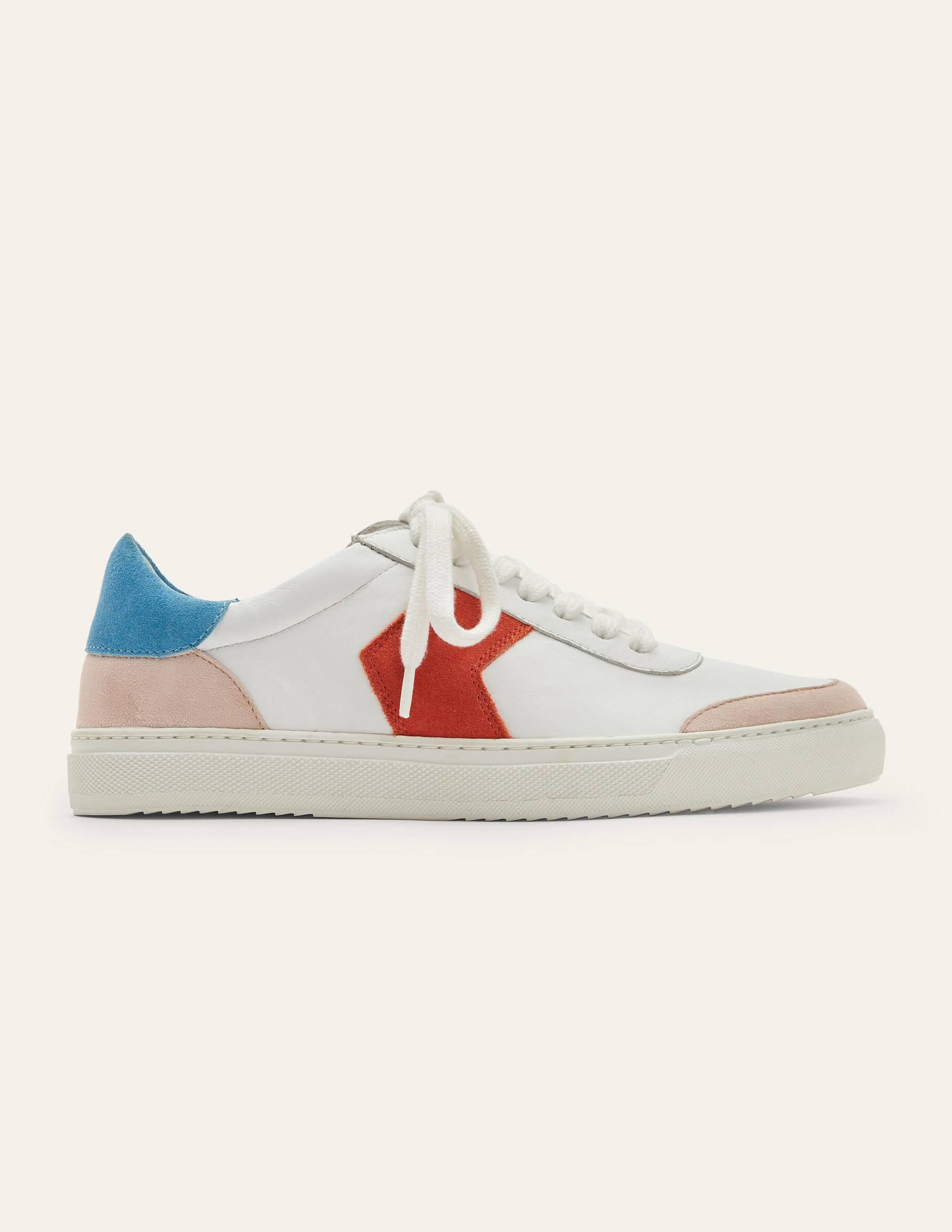 Helen Chevron Sneakers-White/School House Blue - Image 2