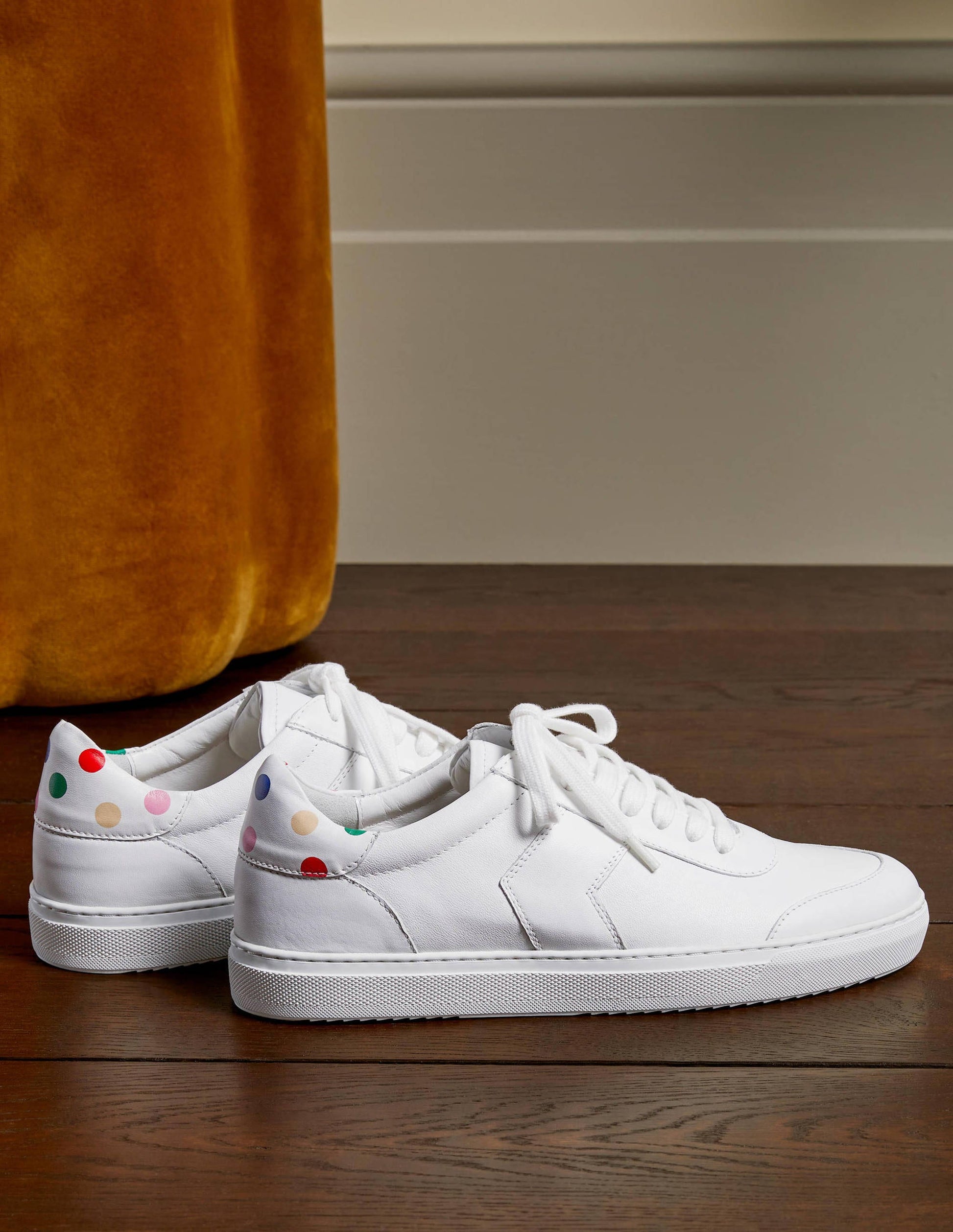 Helen Chevron Sneakers-White/Multi Spot-5