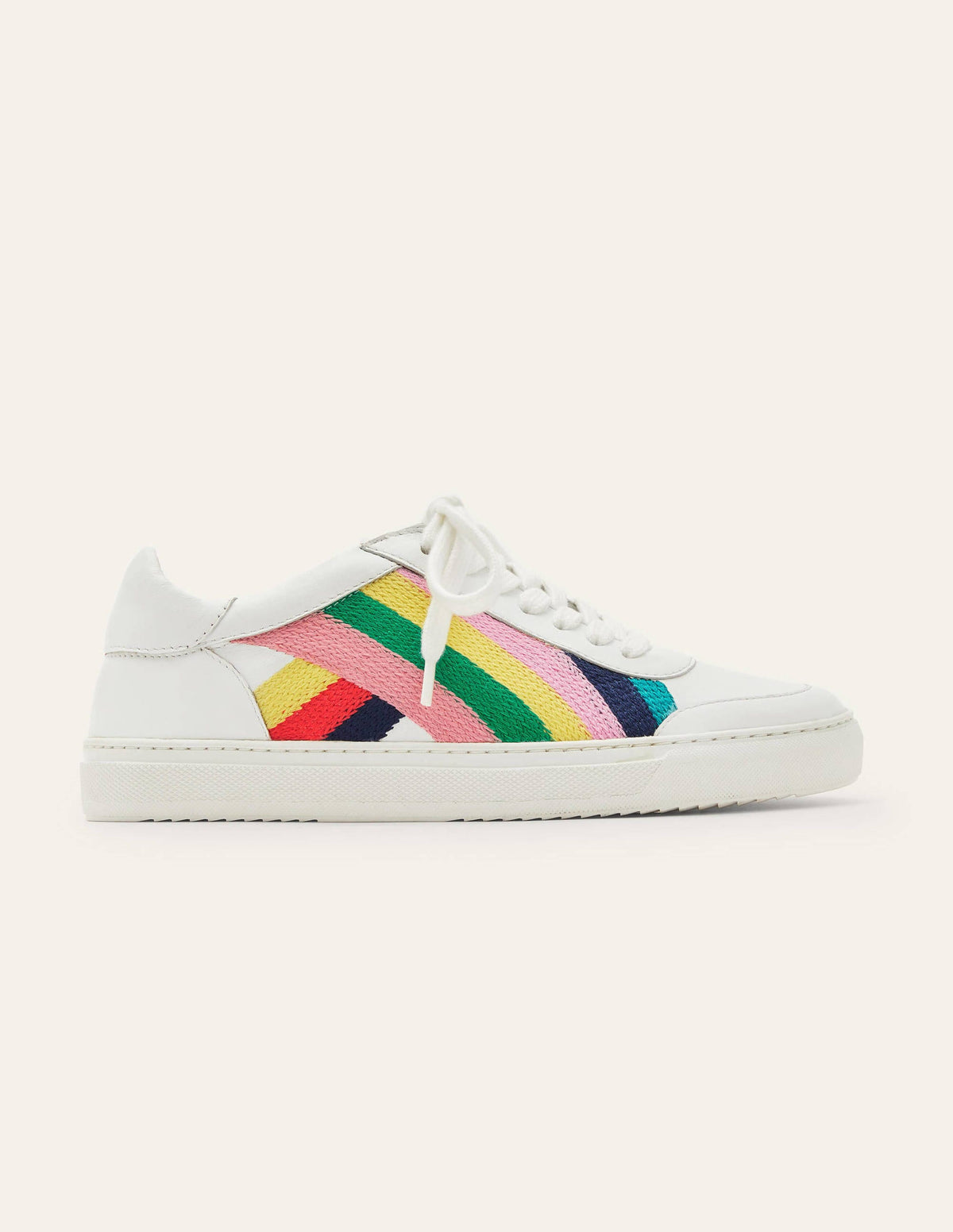 Helen Chevron Sneakers-Rainbow Embroidered-2