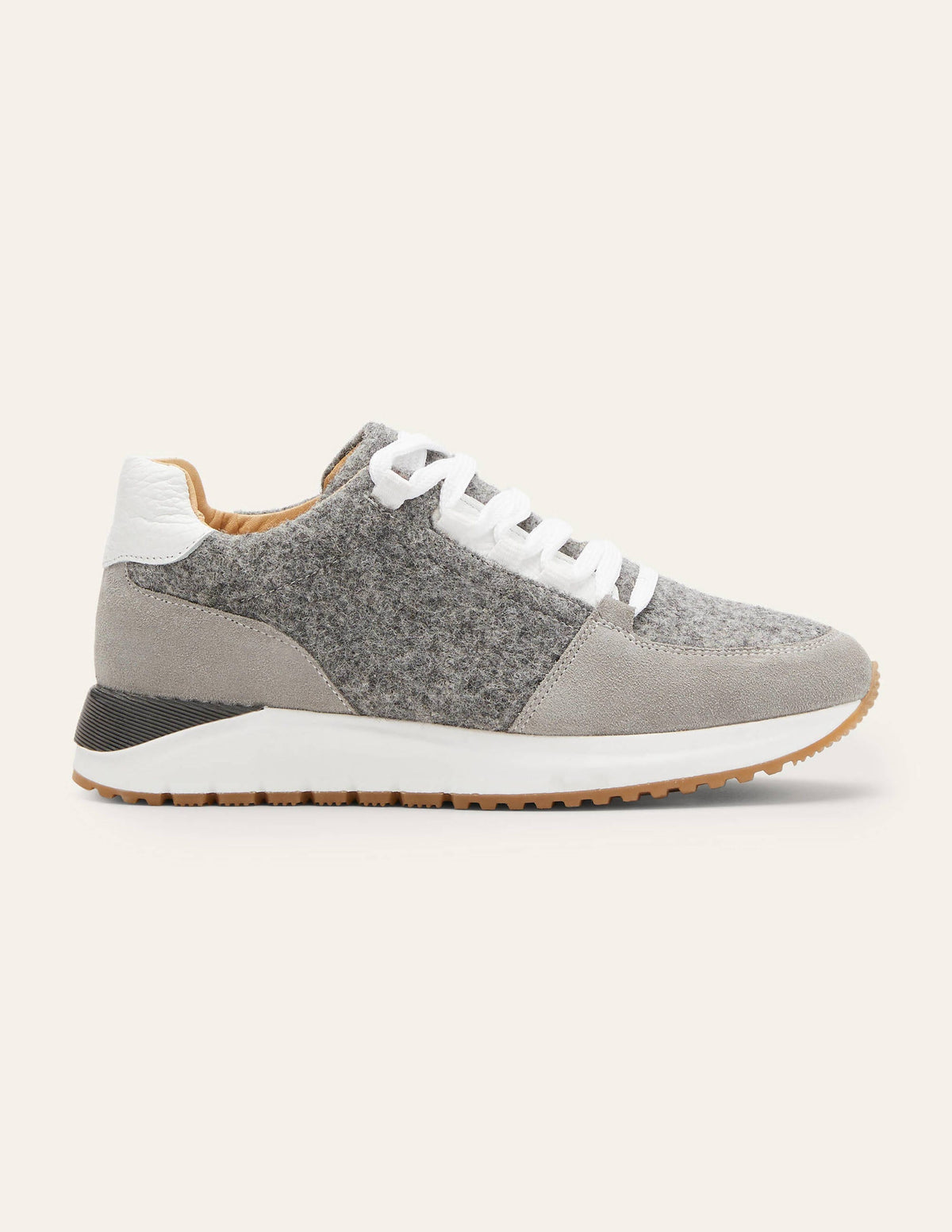 Classic Sneakers-Grey Marl Melton/Grey Suede - Image 2