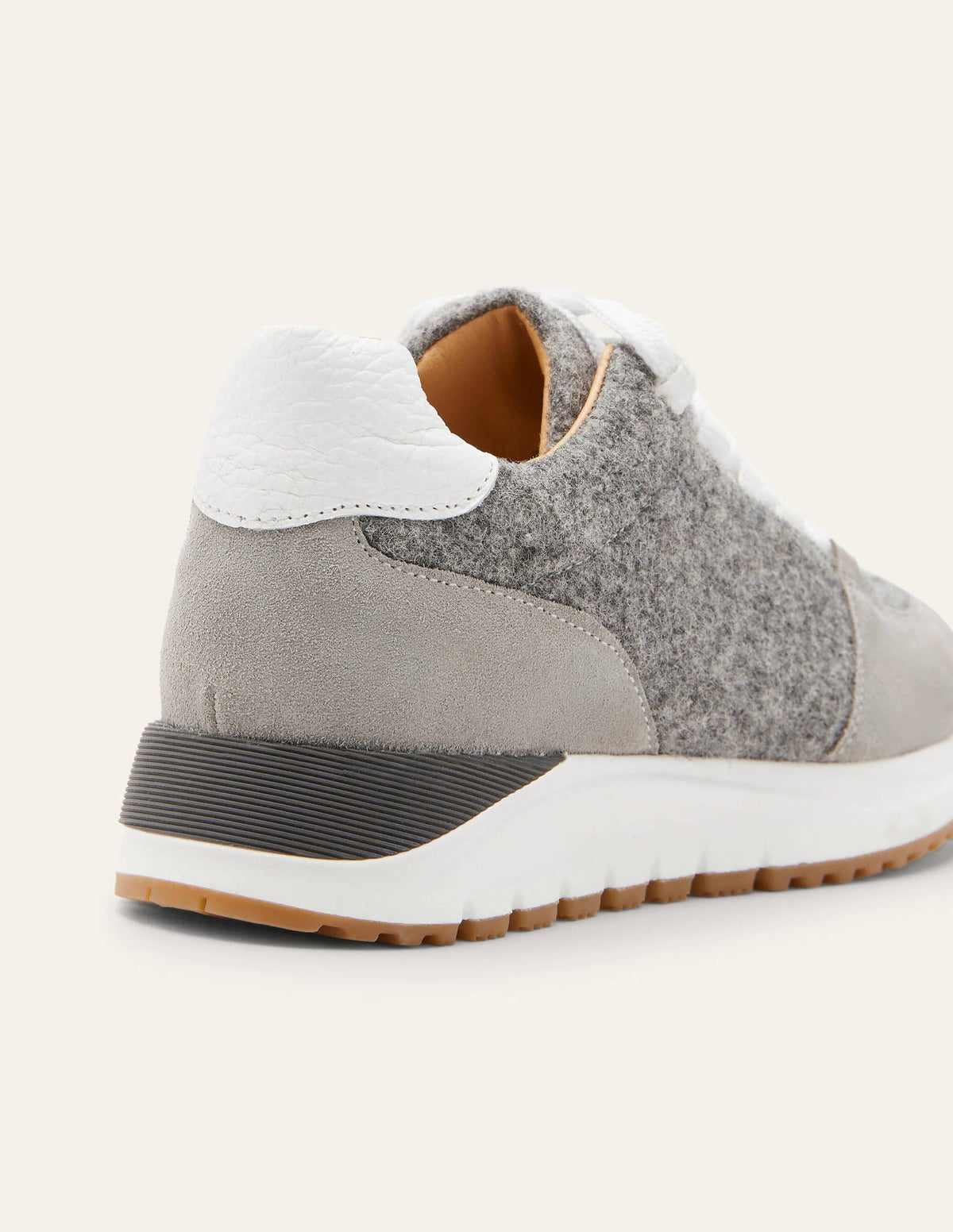 Classic Sneakers-Grey Marl Melton/Grey Suede - Image 3