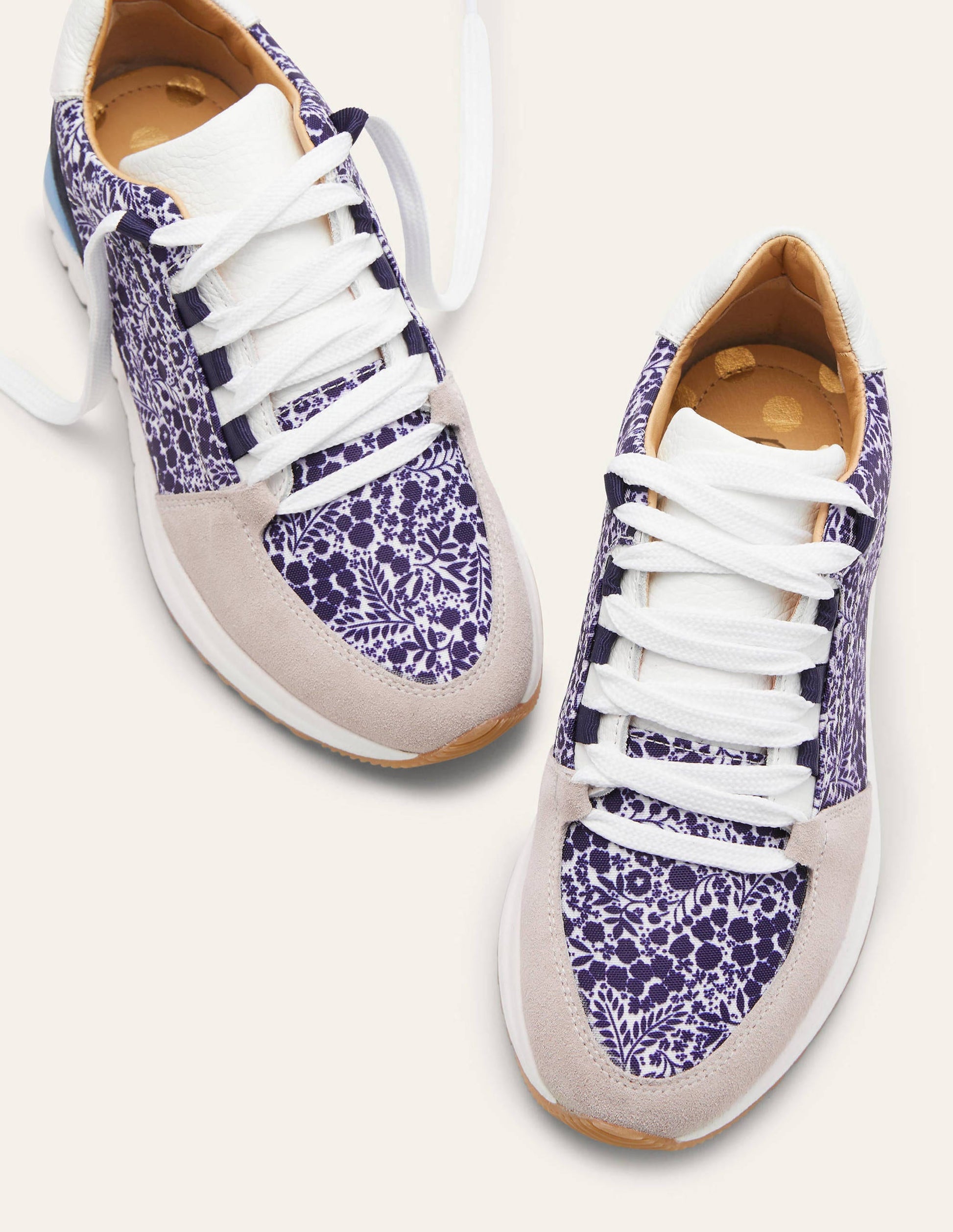 Classic Sneakers-Navy Print/Ivory-1