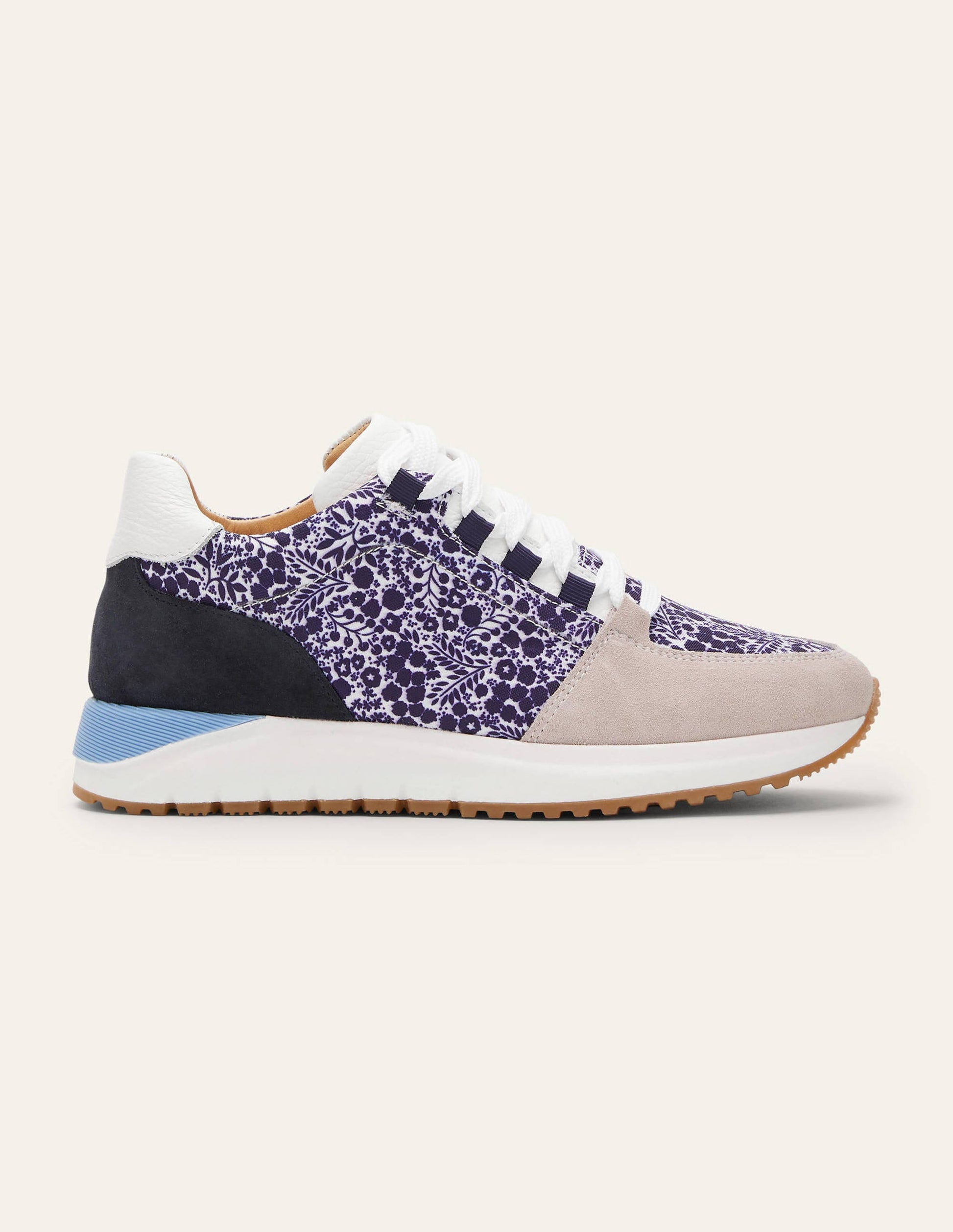 Classic Sneakers-Navy Print/Ivory-2