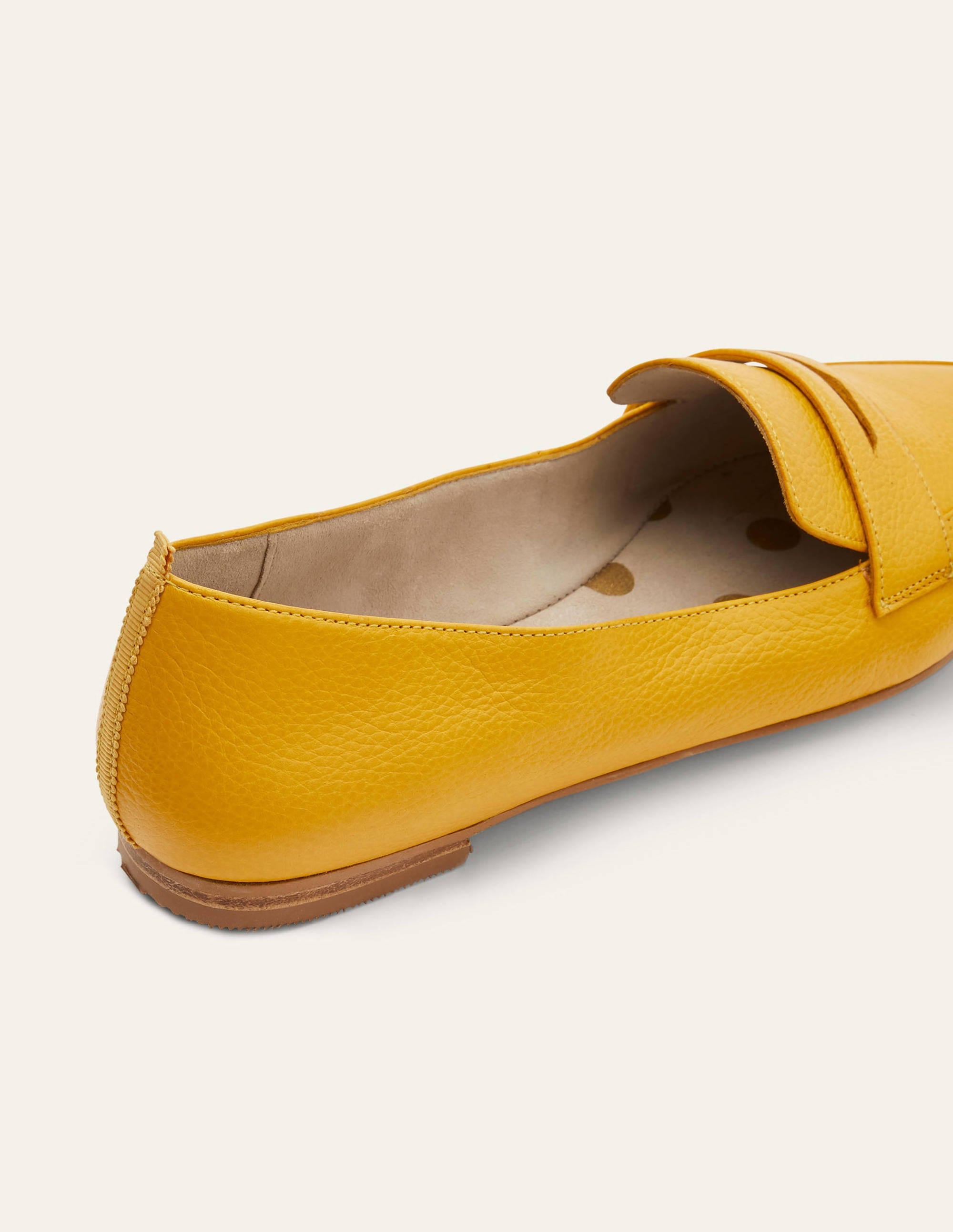 Flexi Sole Penny Loafers-Honey Gold - Image 2