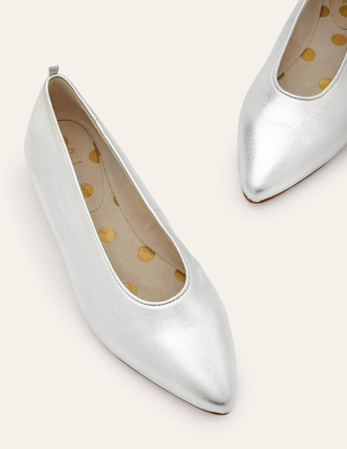 Catriona Ballerinas-Silver Metallic-1