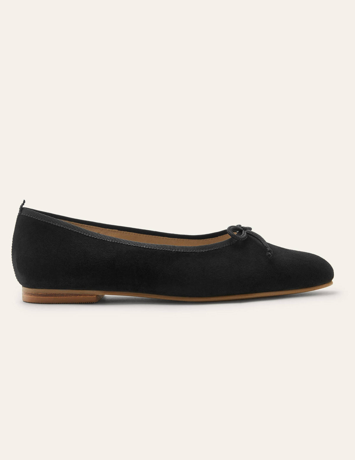 High Cut Ballerinas-Black Suede - Image 2