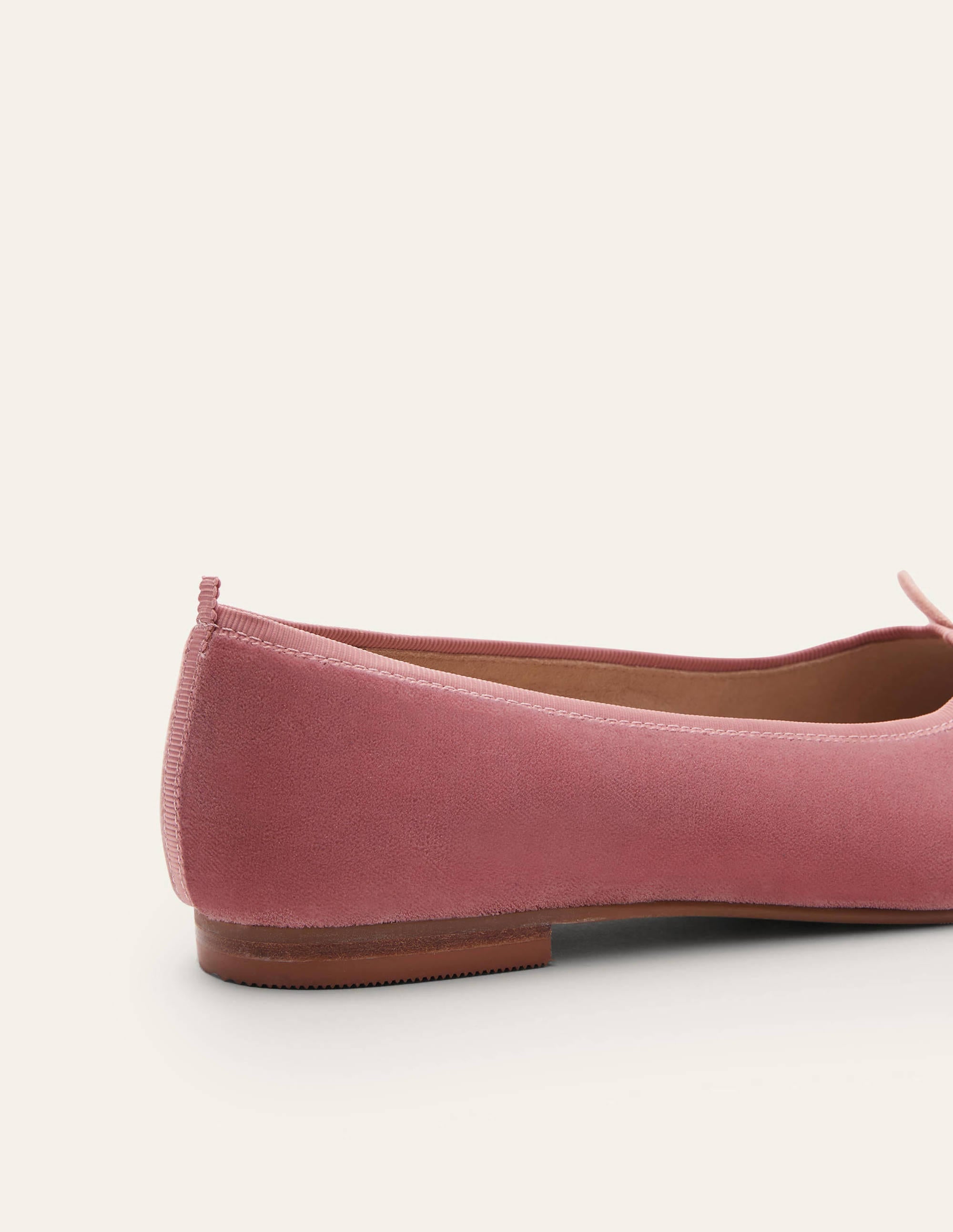 High Cut Ballerinas-Dusty Rose Velvet - Image 3