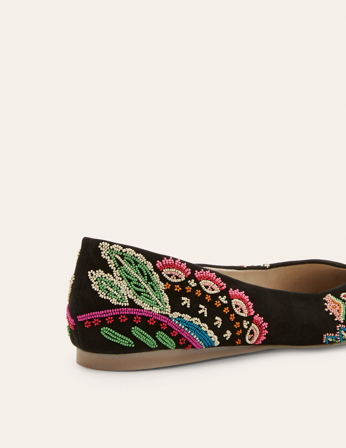 Embellished Ballerinas-Black Multi-3
