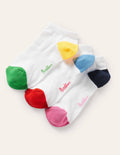 Three Pack Ankle Socks-Colour Block