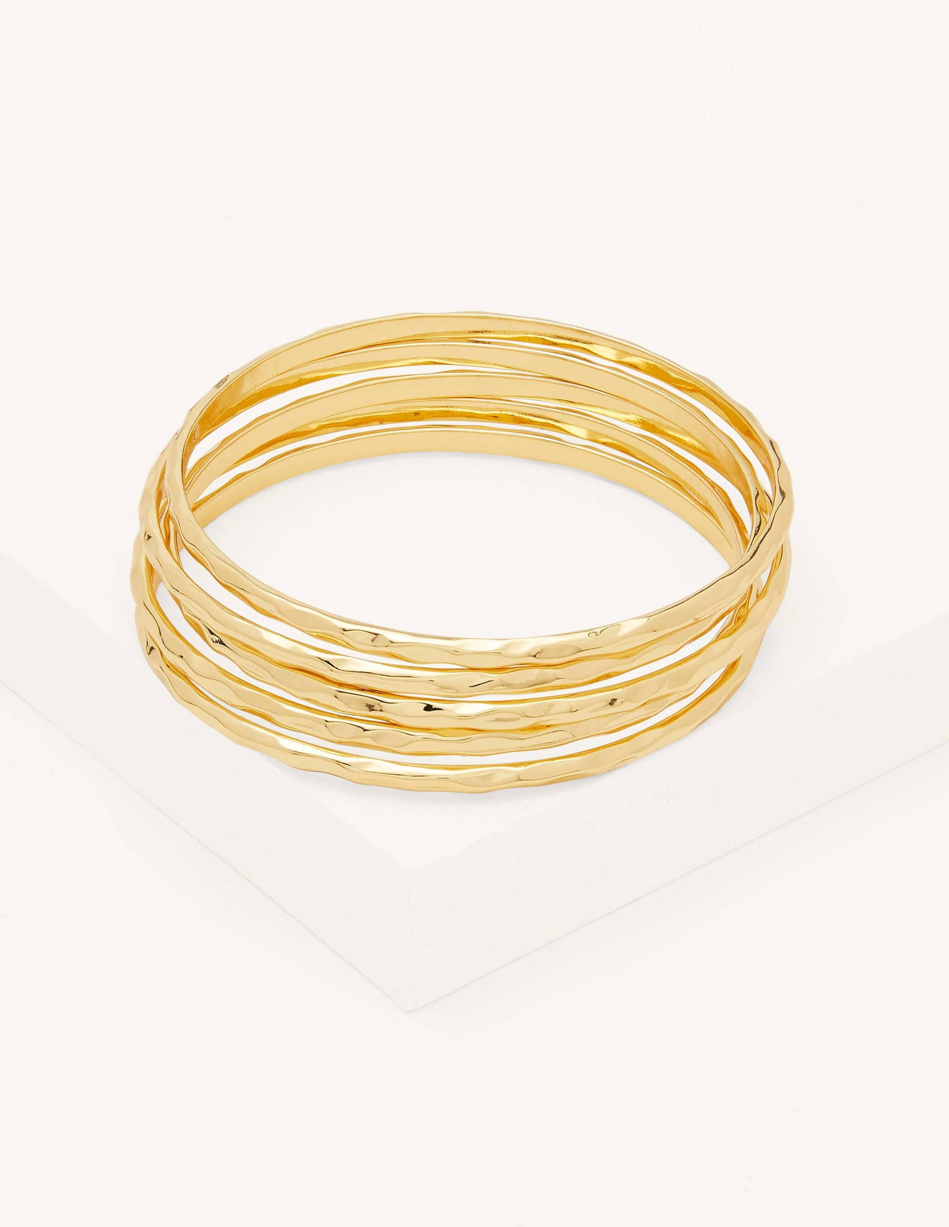 Hammered Bangles-Gold-1