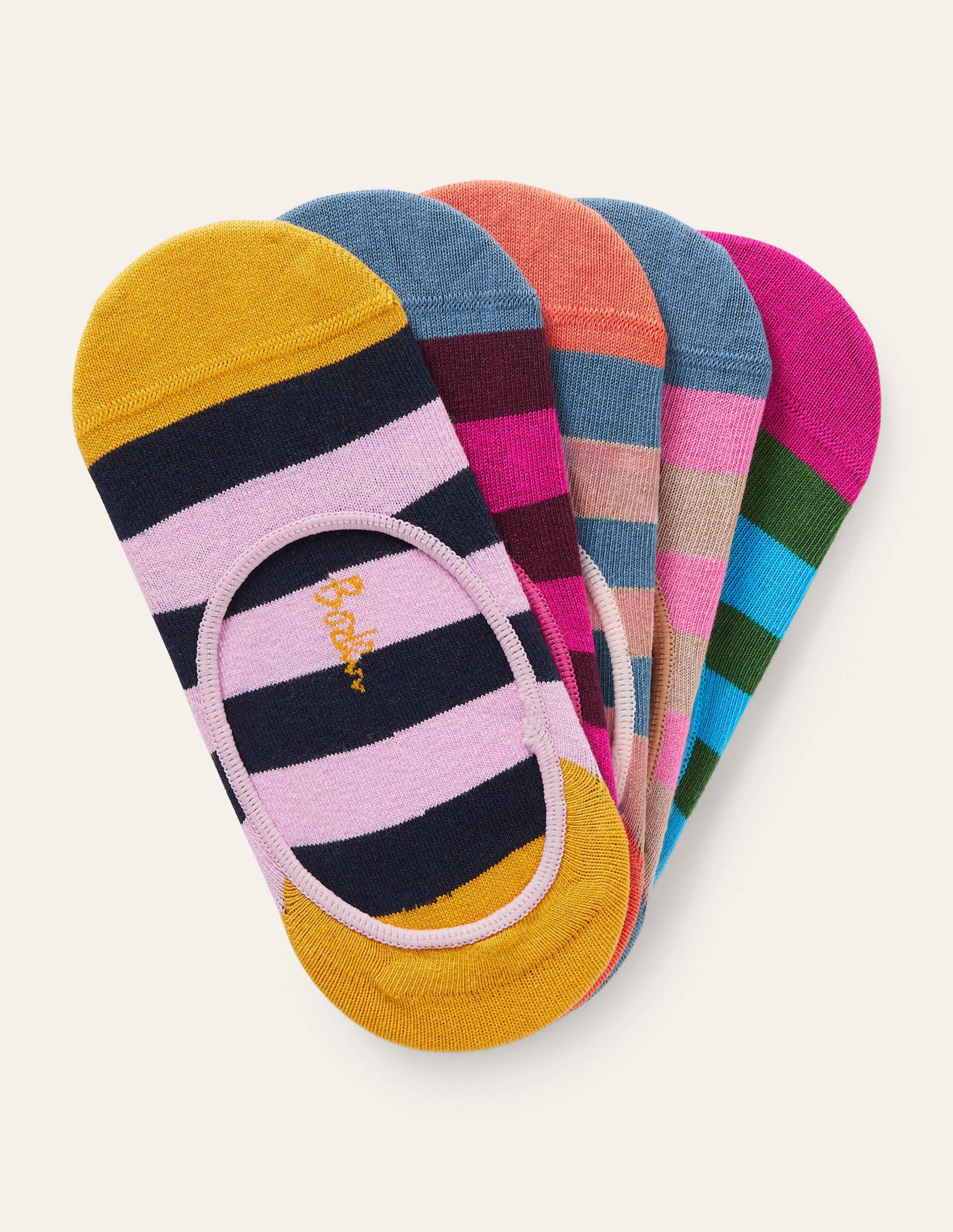 5 Pack Secret Socks-Stripe-1