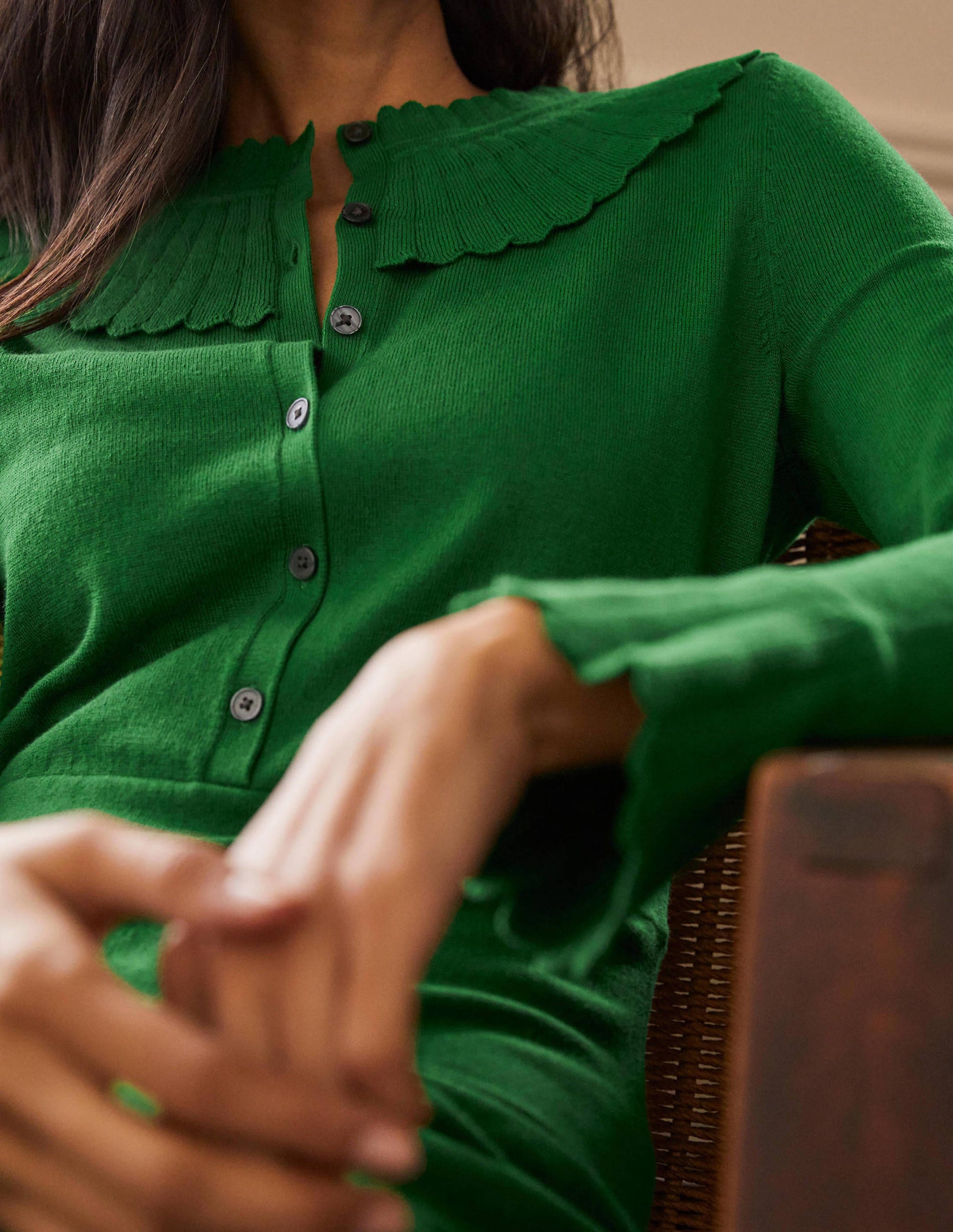 Abercorn Knitted Dress-Conifer-2