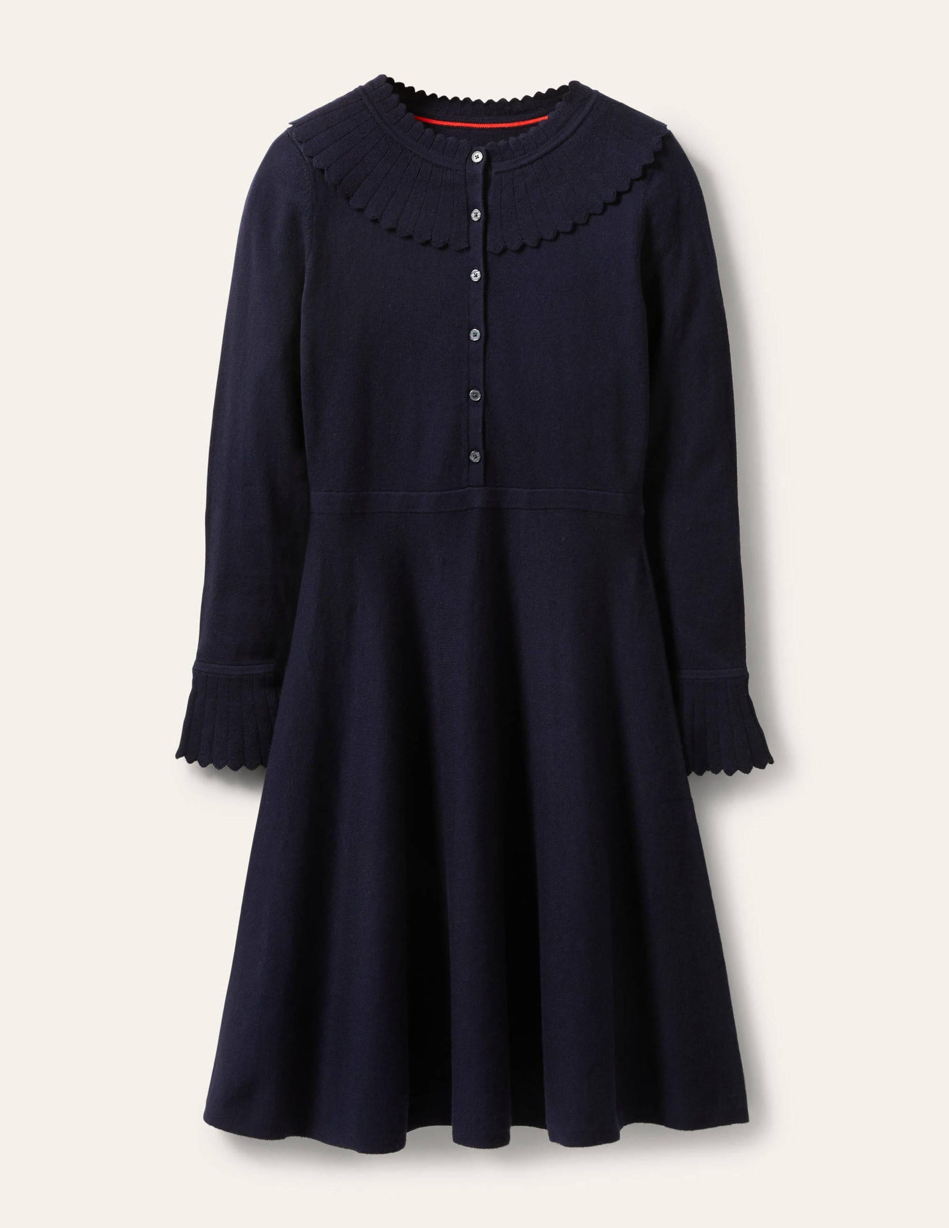 Abercorn Knitted Dress-Navy-5