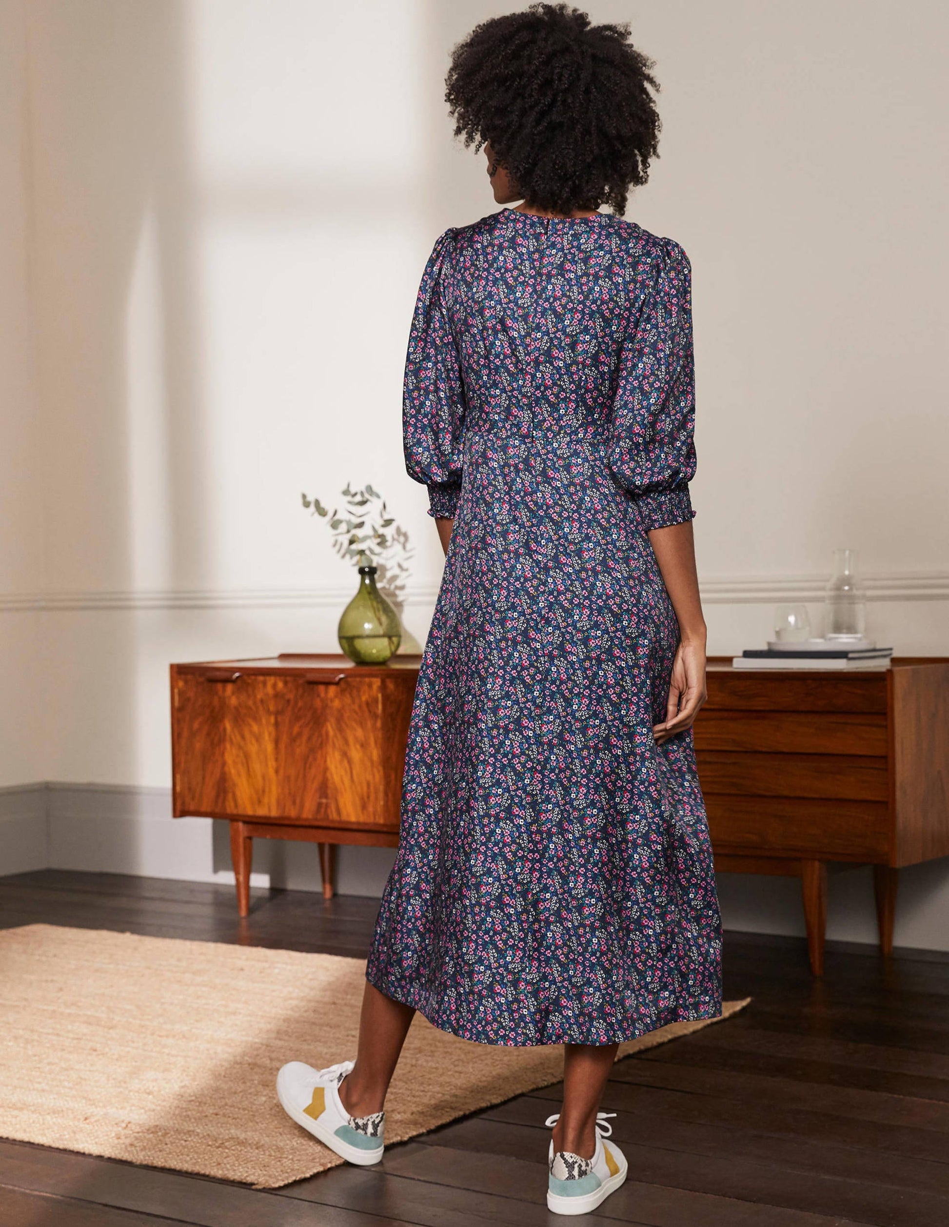 Iris Midi Dress-Galaxy Blue, Pretty Floral-3