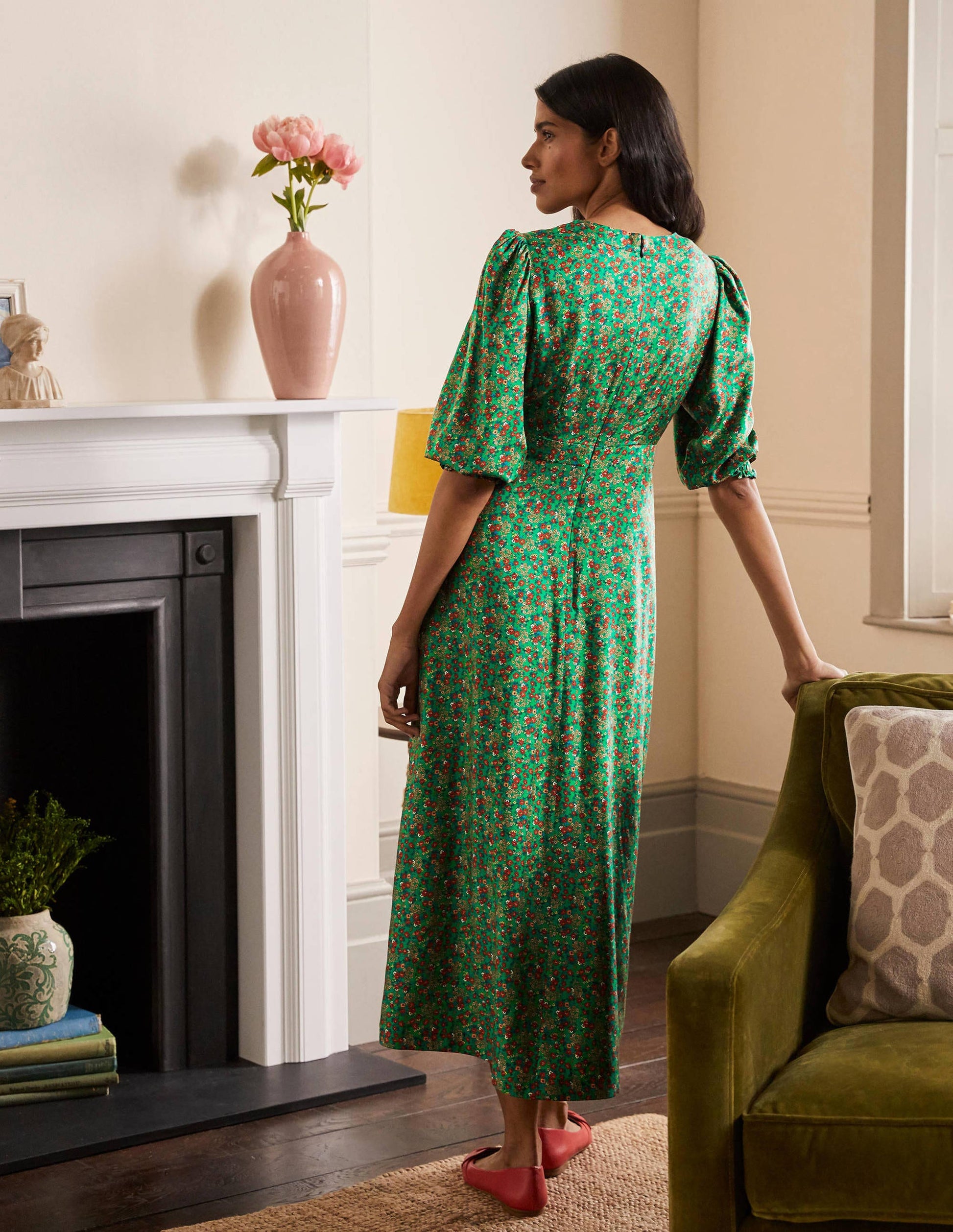 Iris Midi Dress-Sapling, Pretty Floral-3