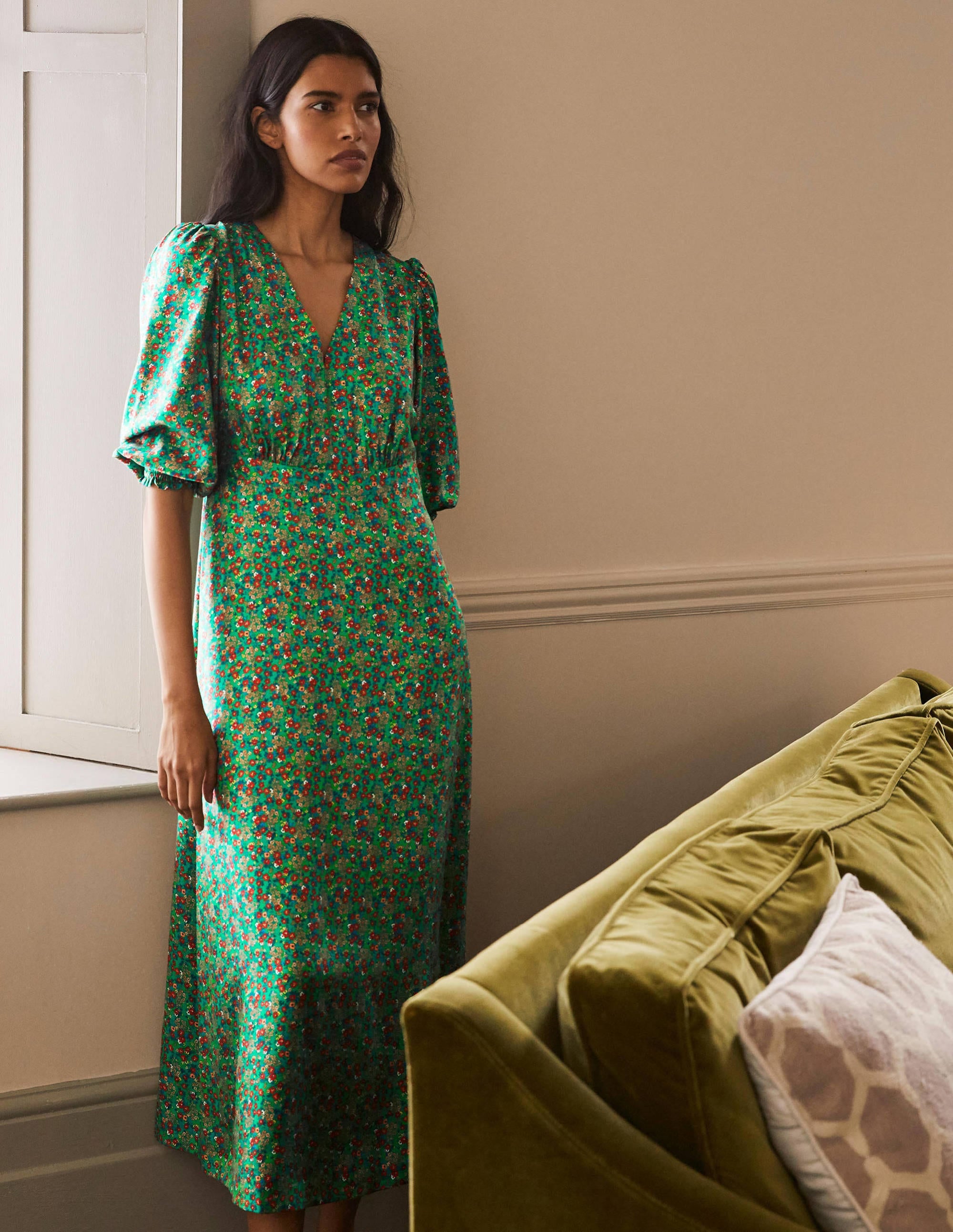 Iris Midi Dress-Sapling, Pretty Floral - Image 4