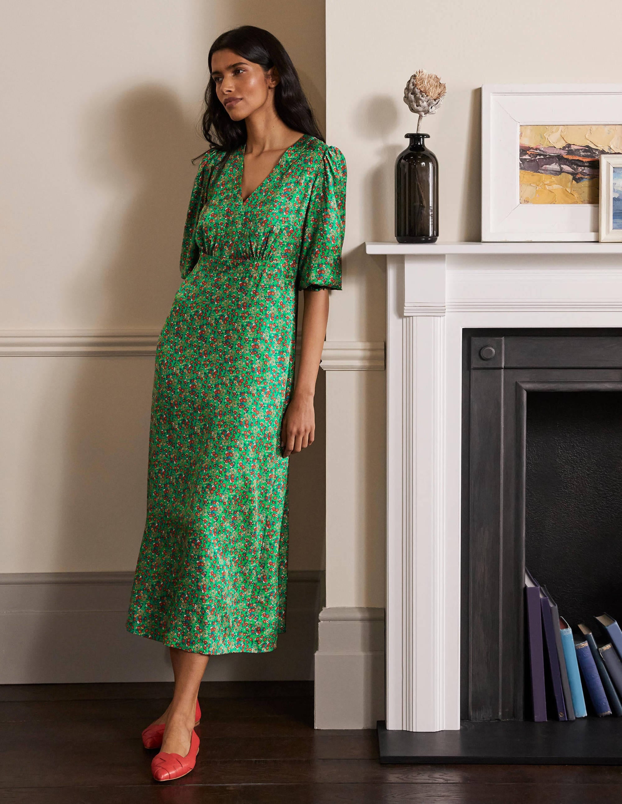 Iris Midi Dress-Sapling, Pretty Floral - Image 5