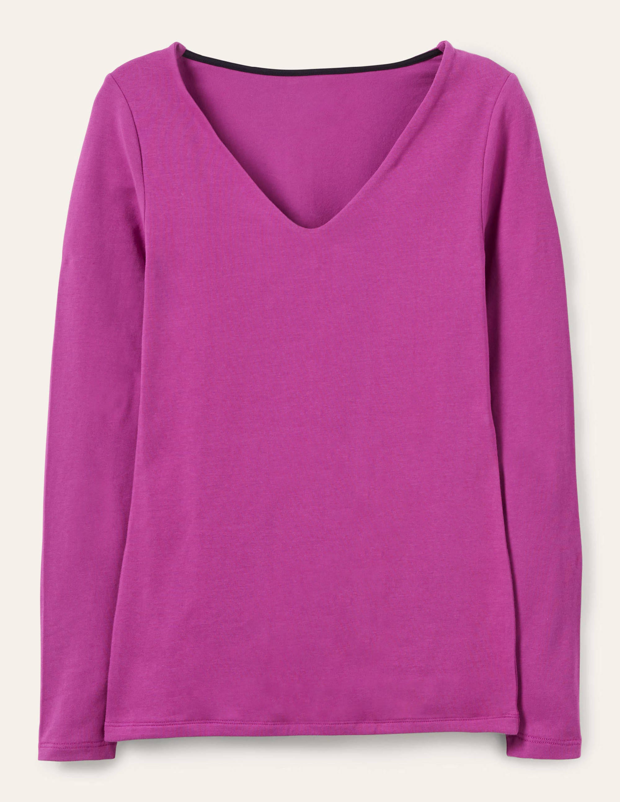 Double Layer V-neck Top-Regal Purple - Image 5