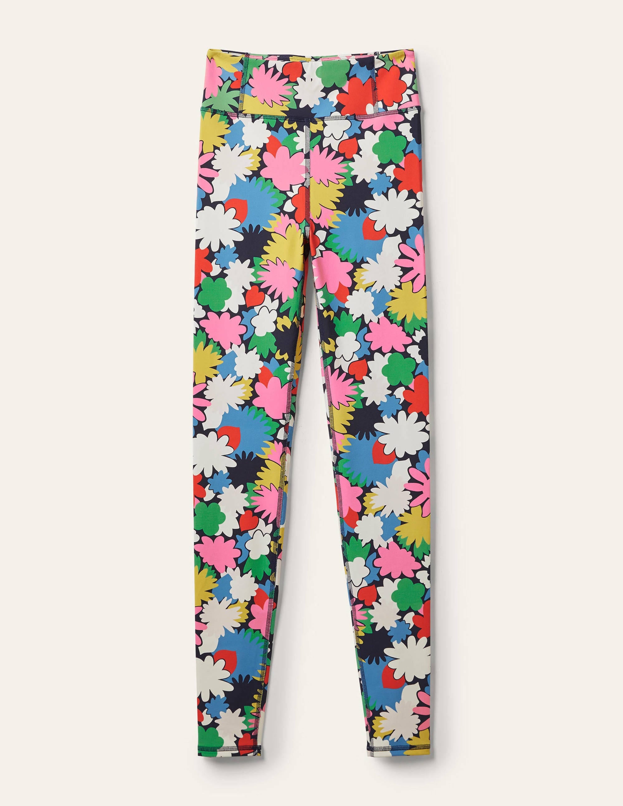 High Waisted Leggings-Navy, Paint Box - Image 5