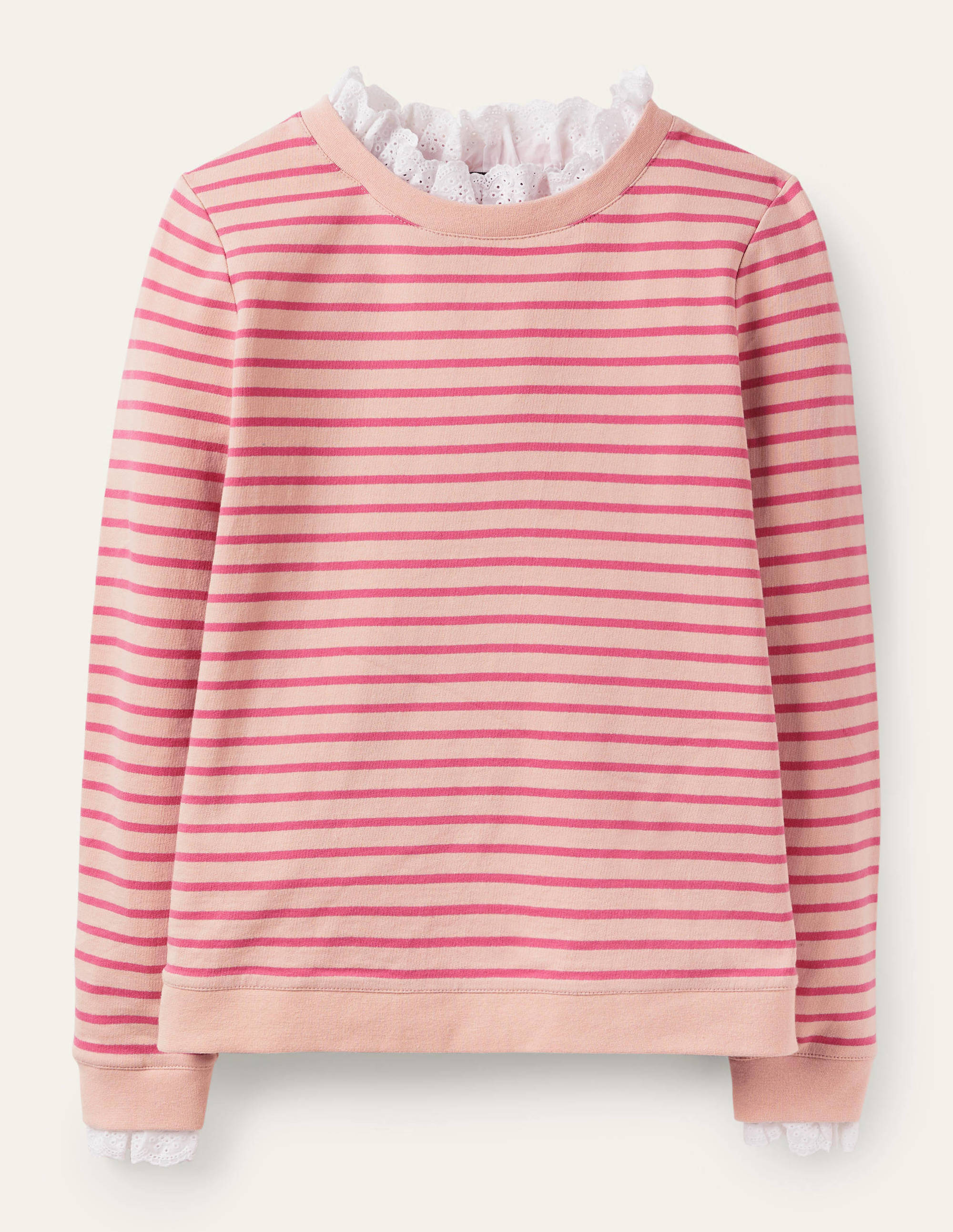 Holly Jersey Sweatshirt-Milkshake/ Vintage Cherry - Image 5