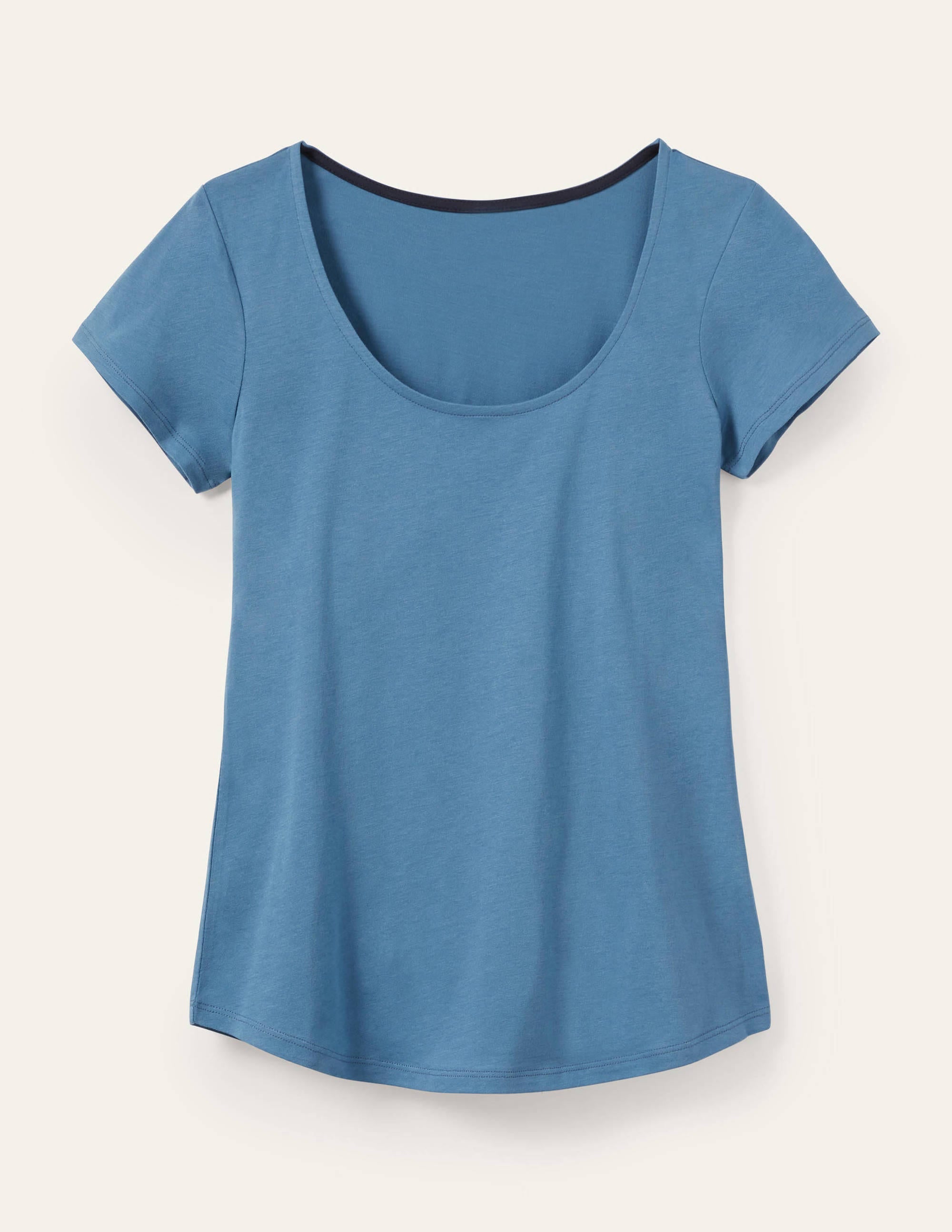 Supersoft Scoop Tee-Azure - Image 5