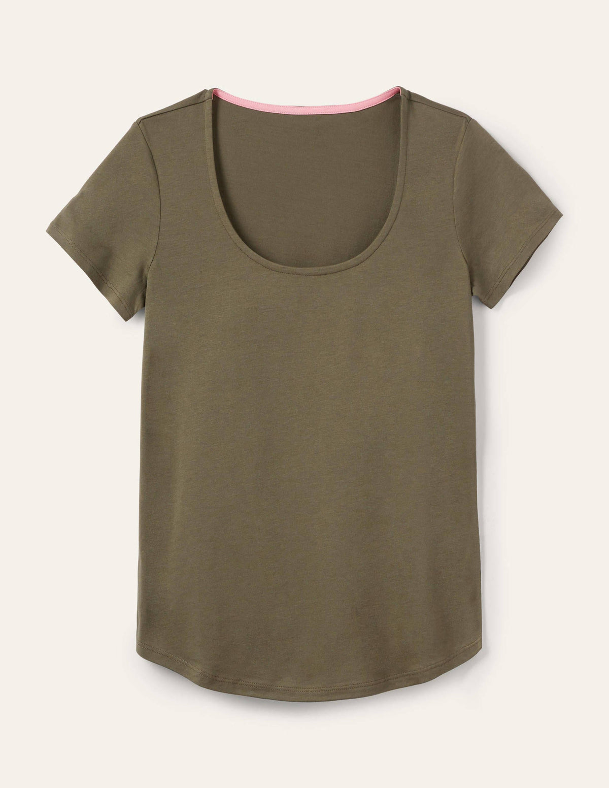 Supersoft Scoop Tee-Classic Khaki - Image 5
