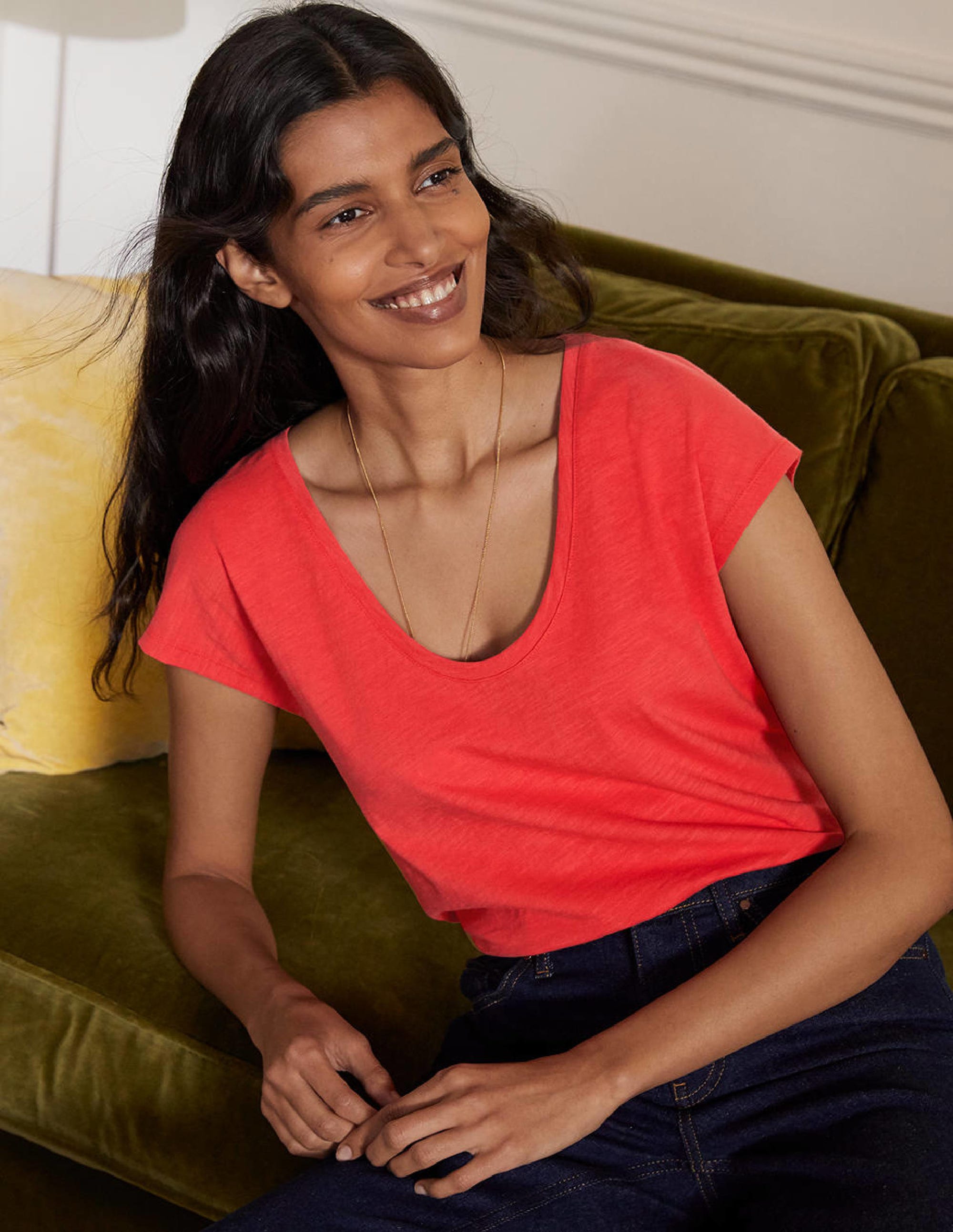The Cotton Voop Tee-Cherry Red - Image 2