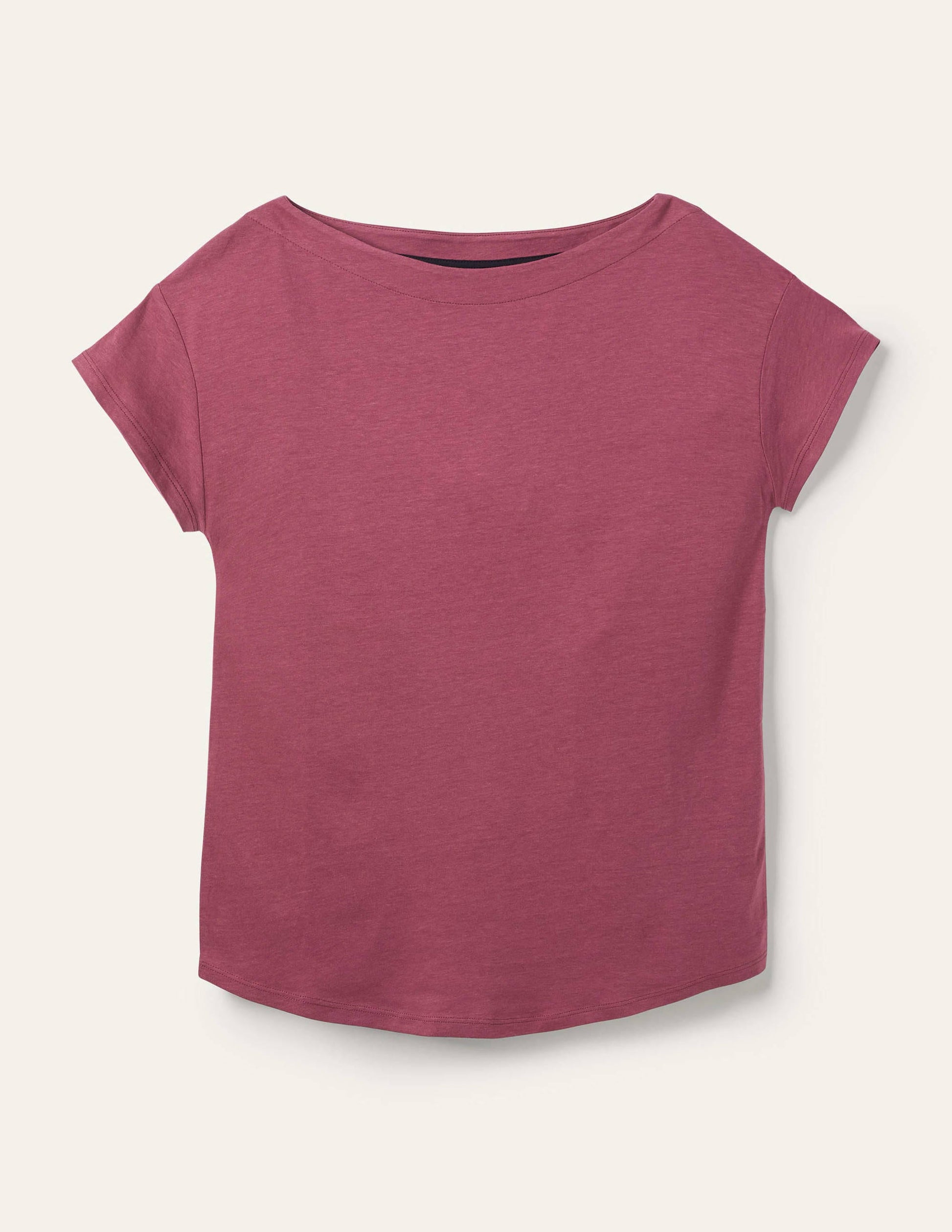 Supersoft Boat Neck T-Shirt-Figgy Pudding-5