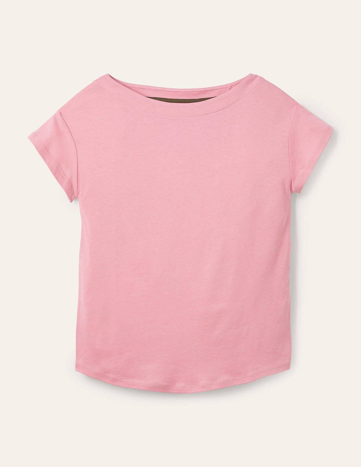 Supersoft Boat Neck T-Shirt-Formica Pink-5