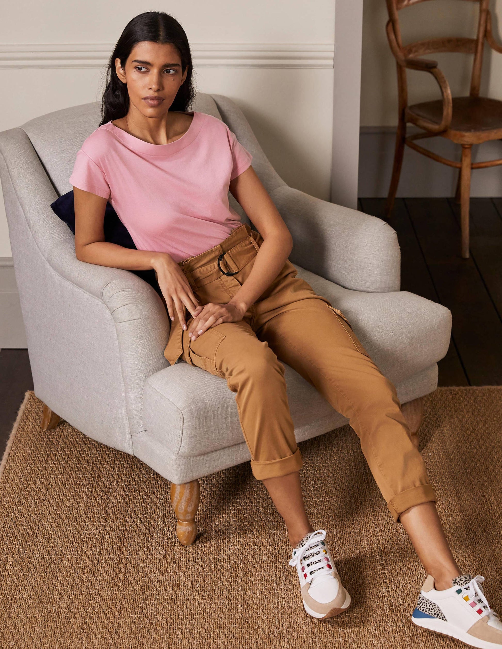 Supersoft Boat Neck T-Shirt-Formica Pink-4