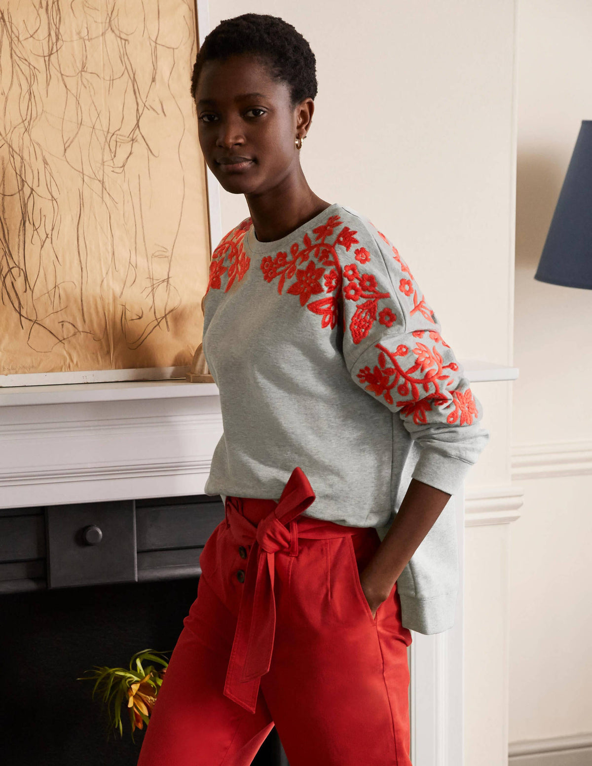 Interest Sweatshirt-Grey Marl - Image 1