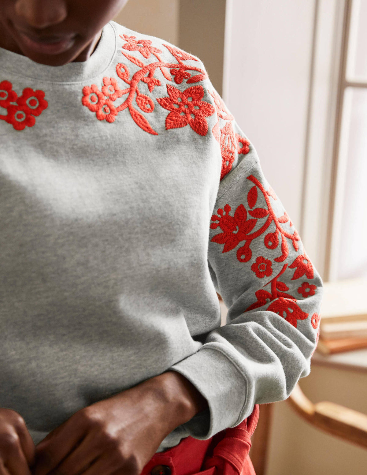 Interest Sweatshirt-Grey Marl-2