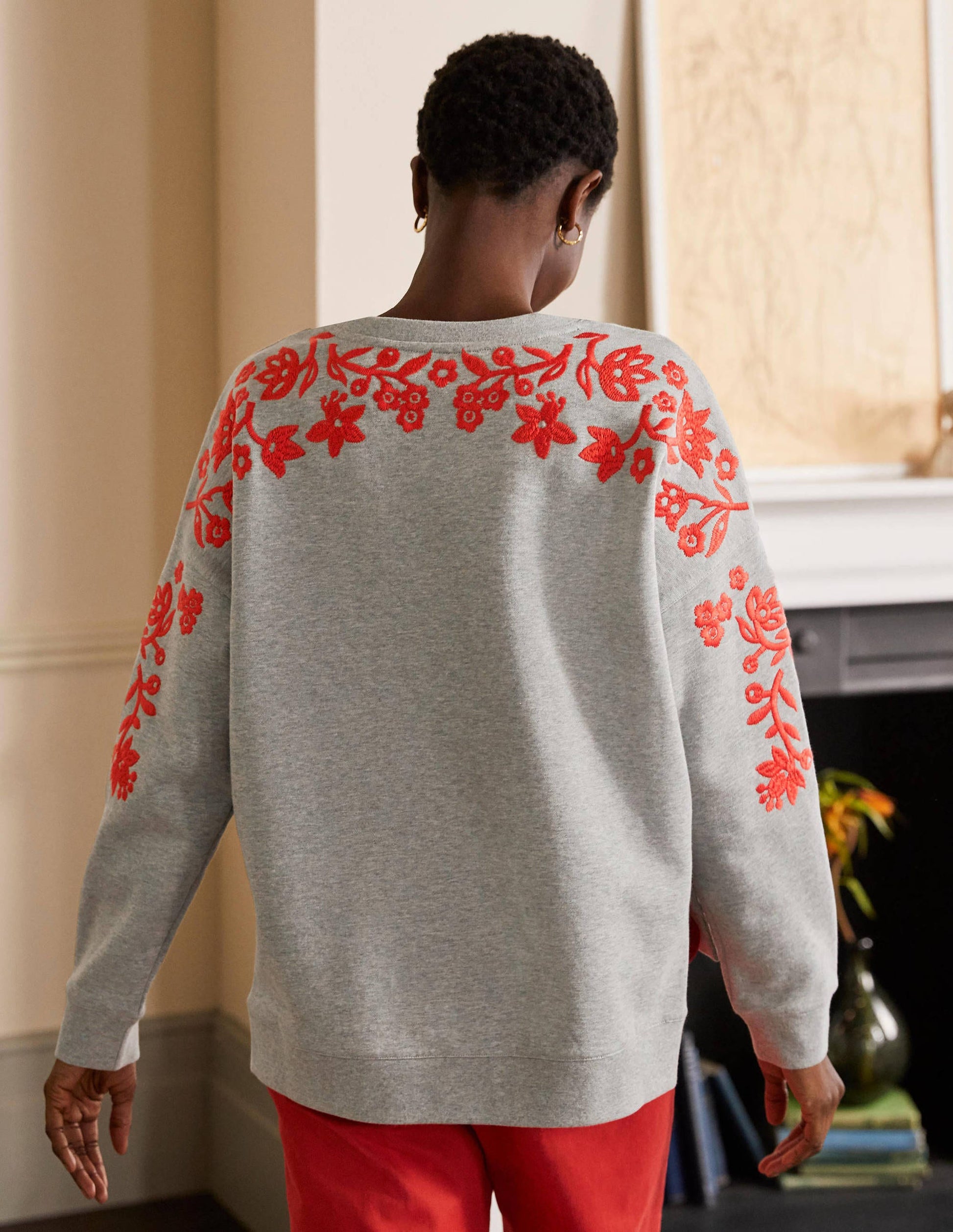 Interest Sweatshirt-Grey Marl-3