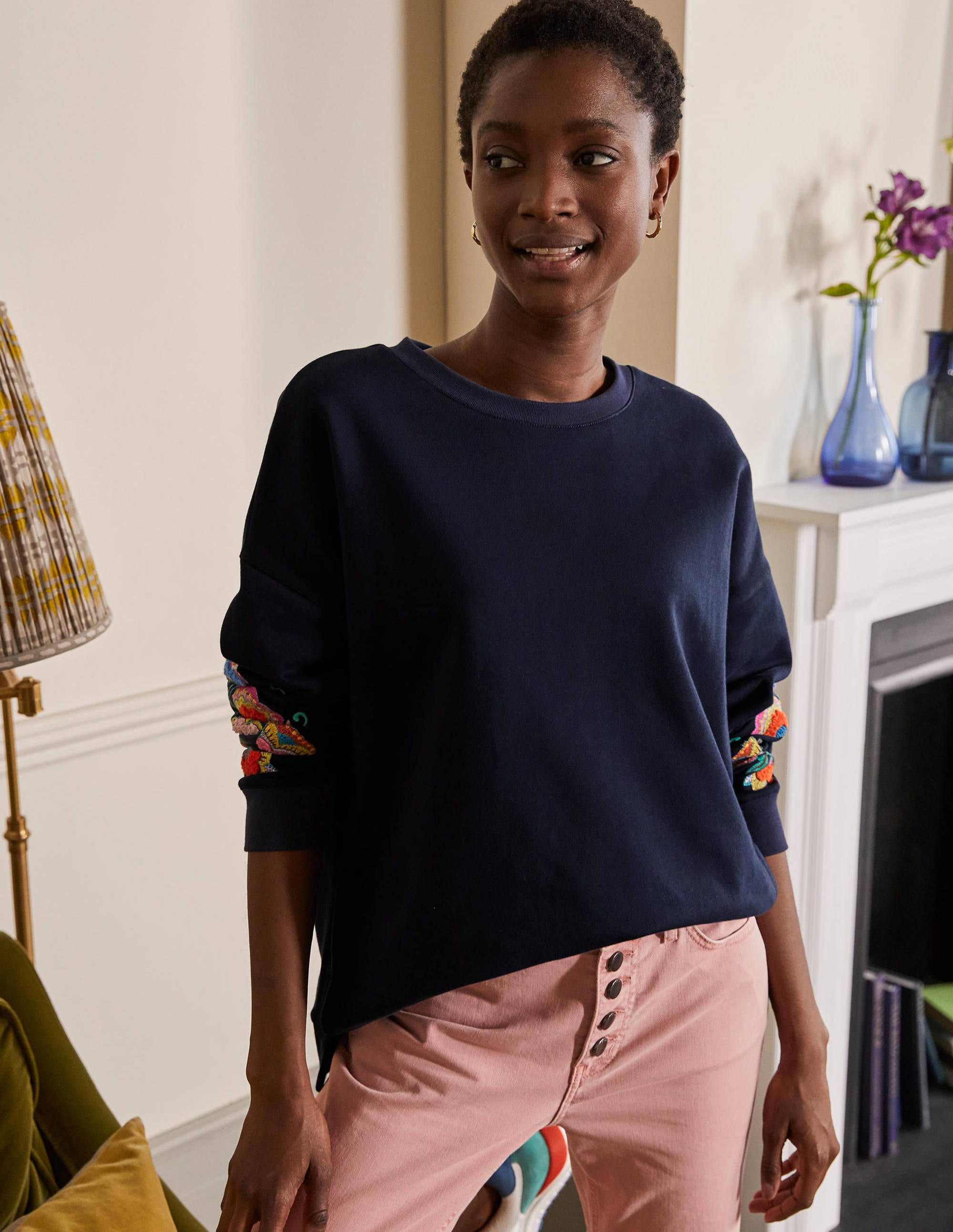 Interest Sweatshirt-Navy - Image 3
