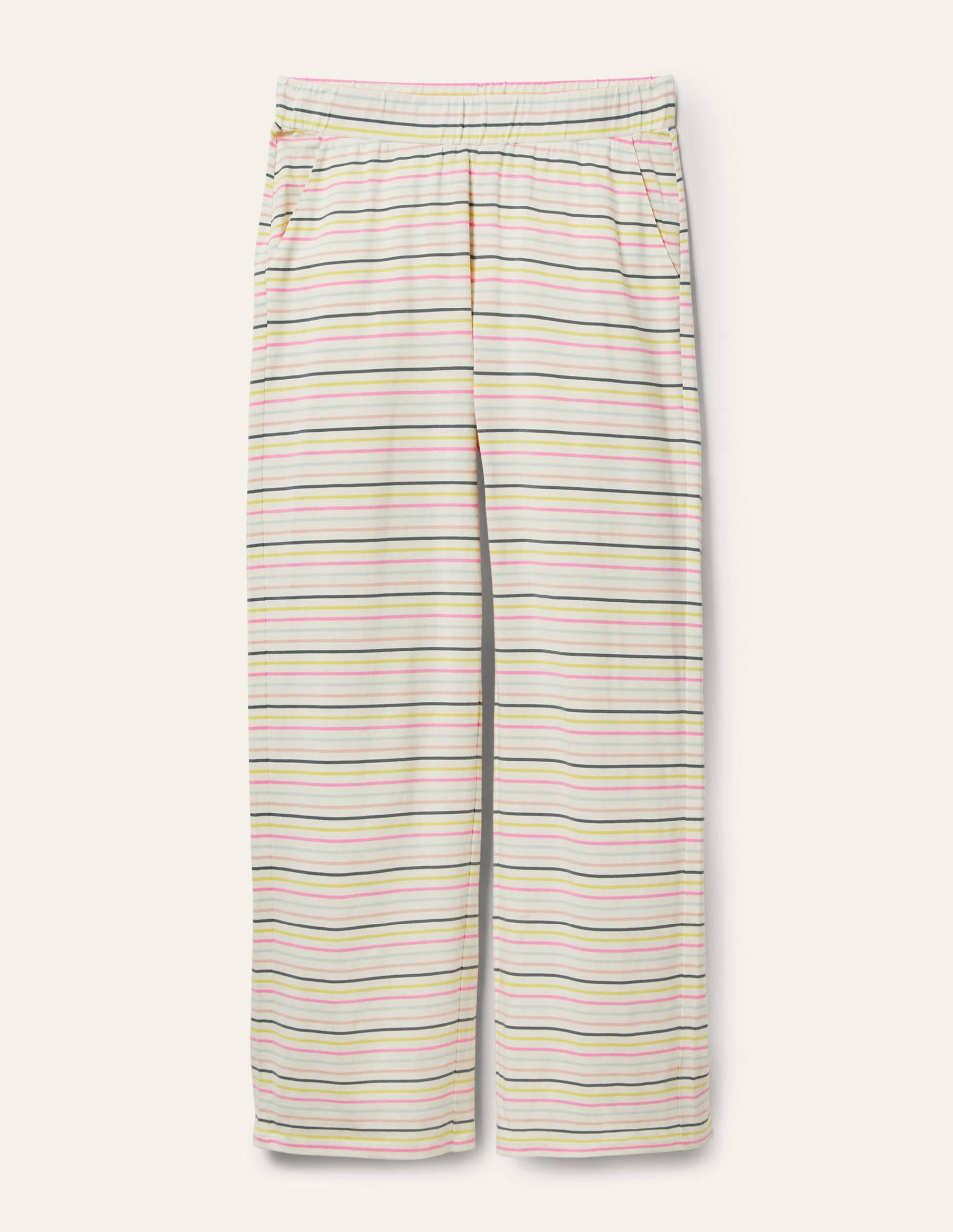 Emma Pajama Bottoms-Pale Lemon and Heath Stripe - Image 6
