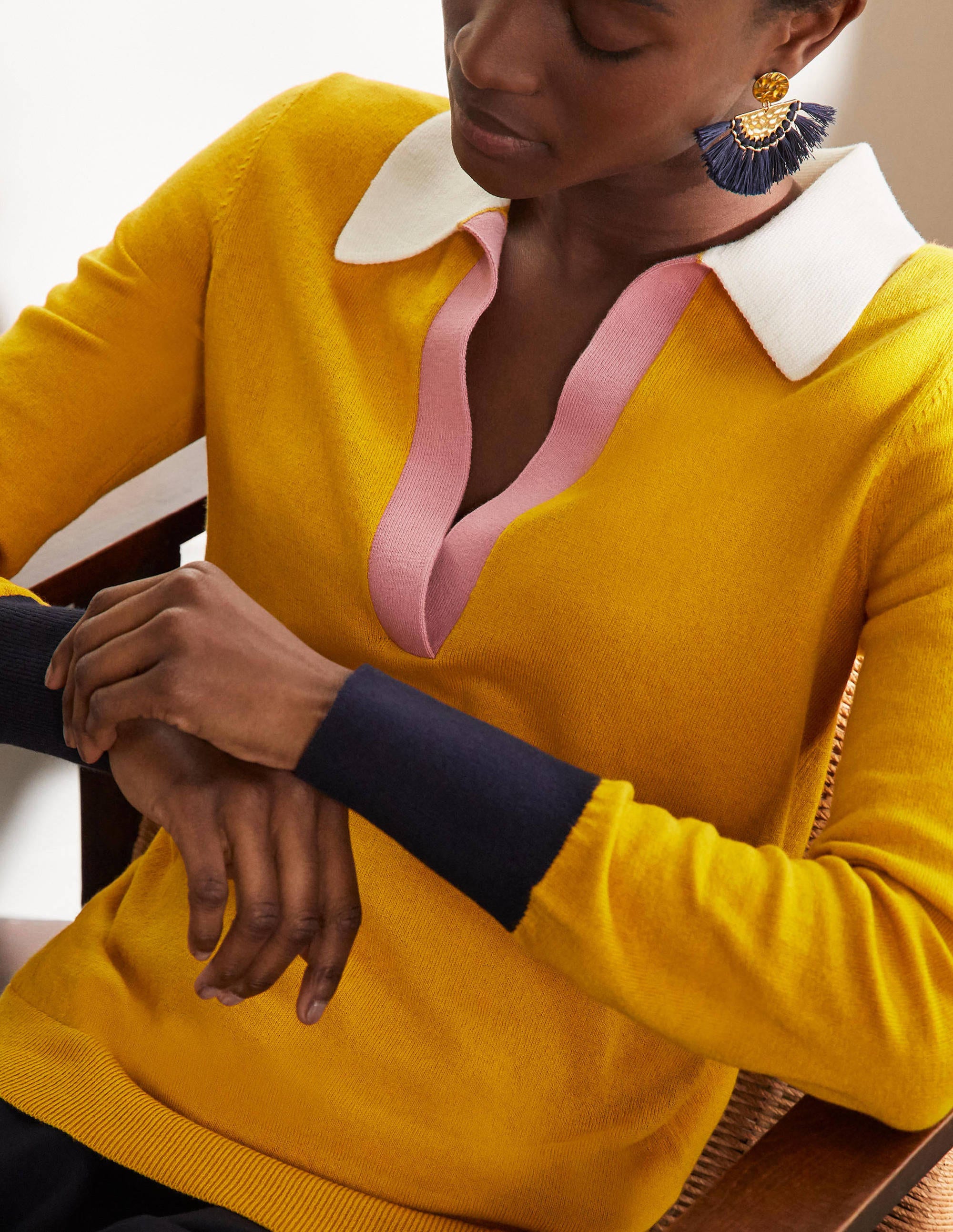 Collar Sweater-Tuscan Sun - Image 2
