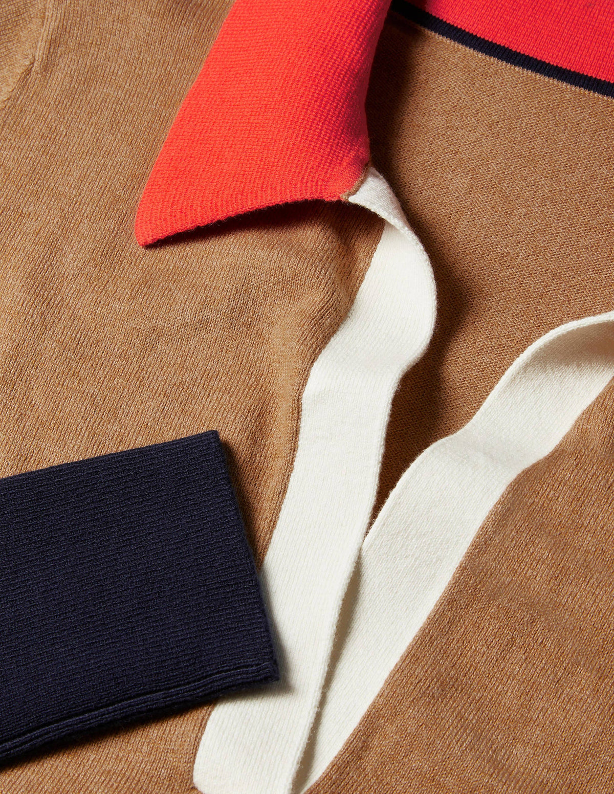 Collar Sweater-Camel Melange-6