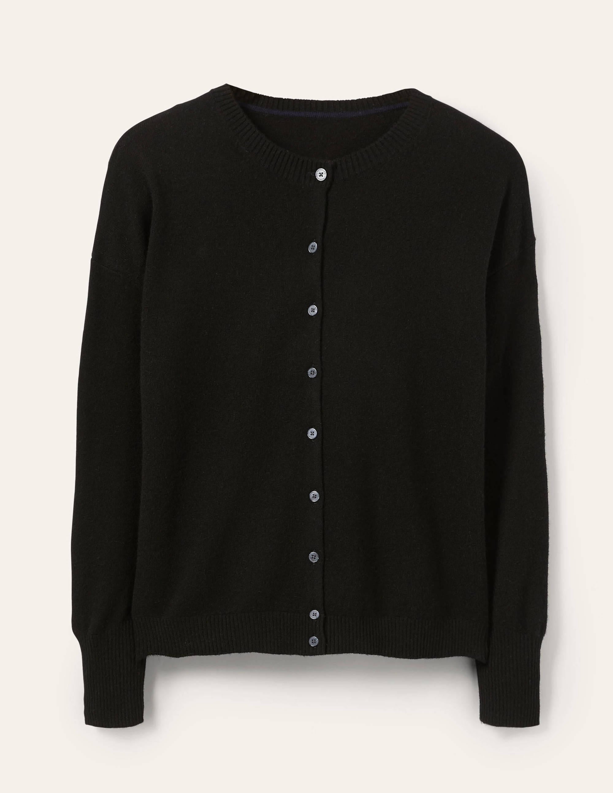 Cashmere Cardigan-Black - Image 5