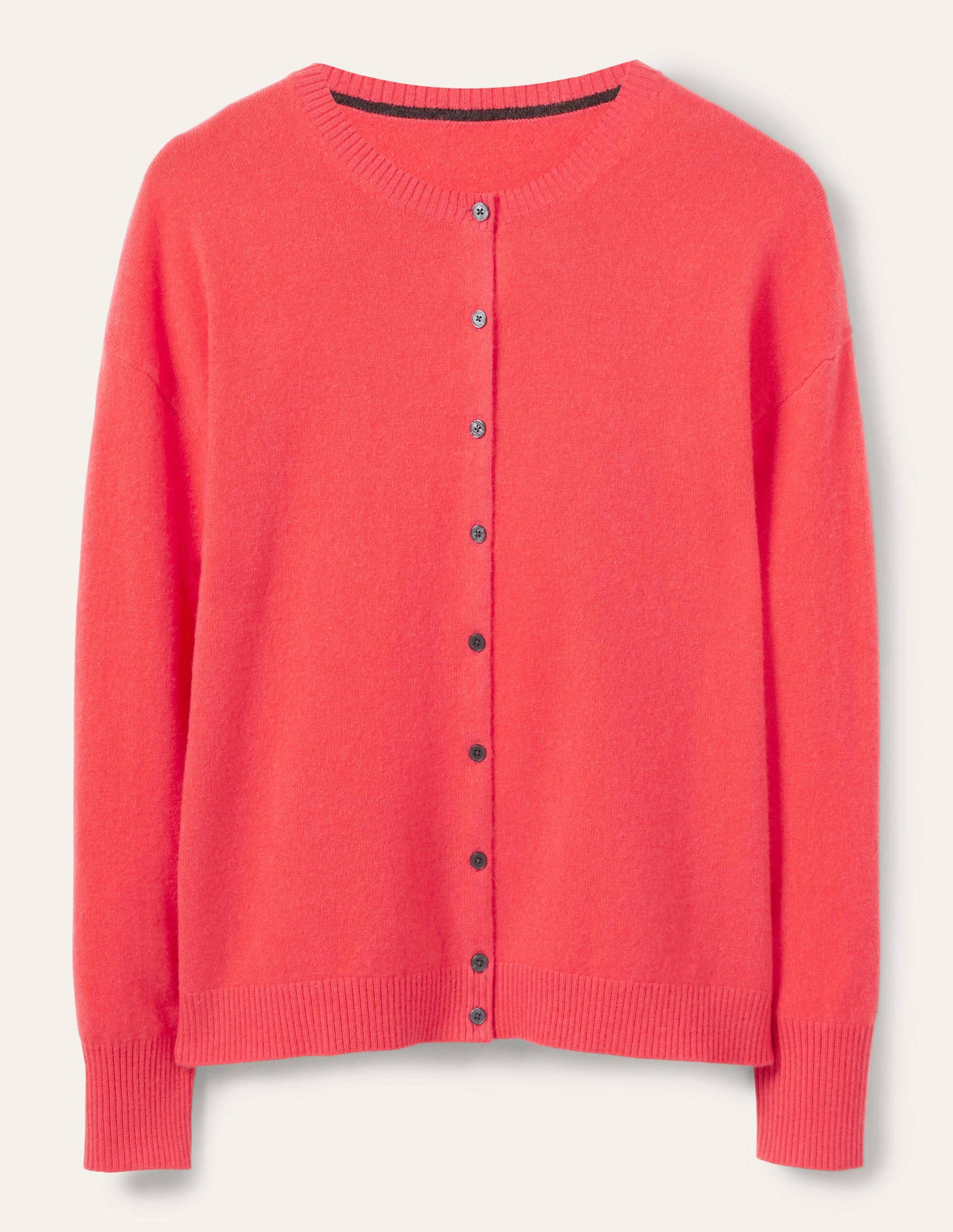 Cashmere Cardigan-Coral-5