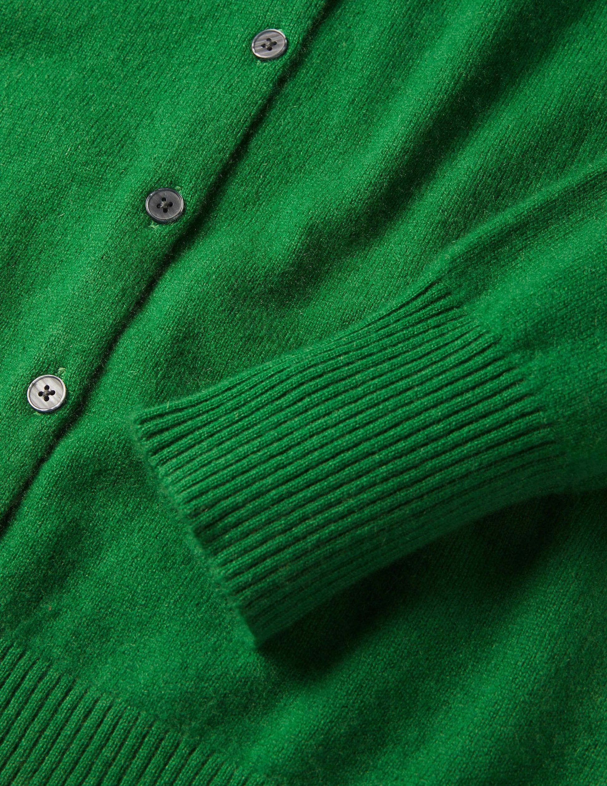 Cashmere Cardigan-Emerald Green-6