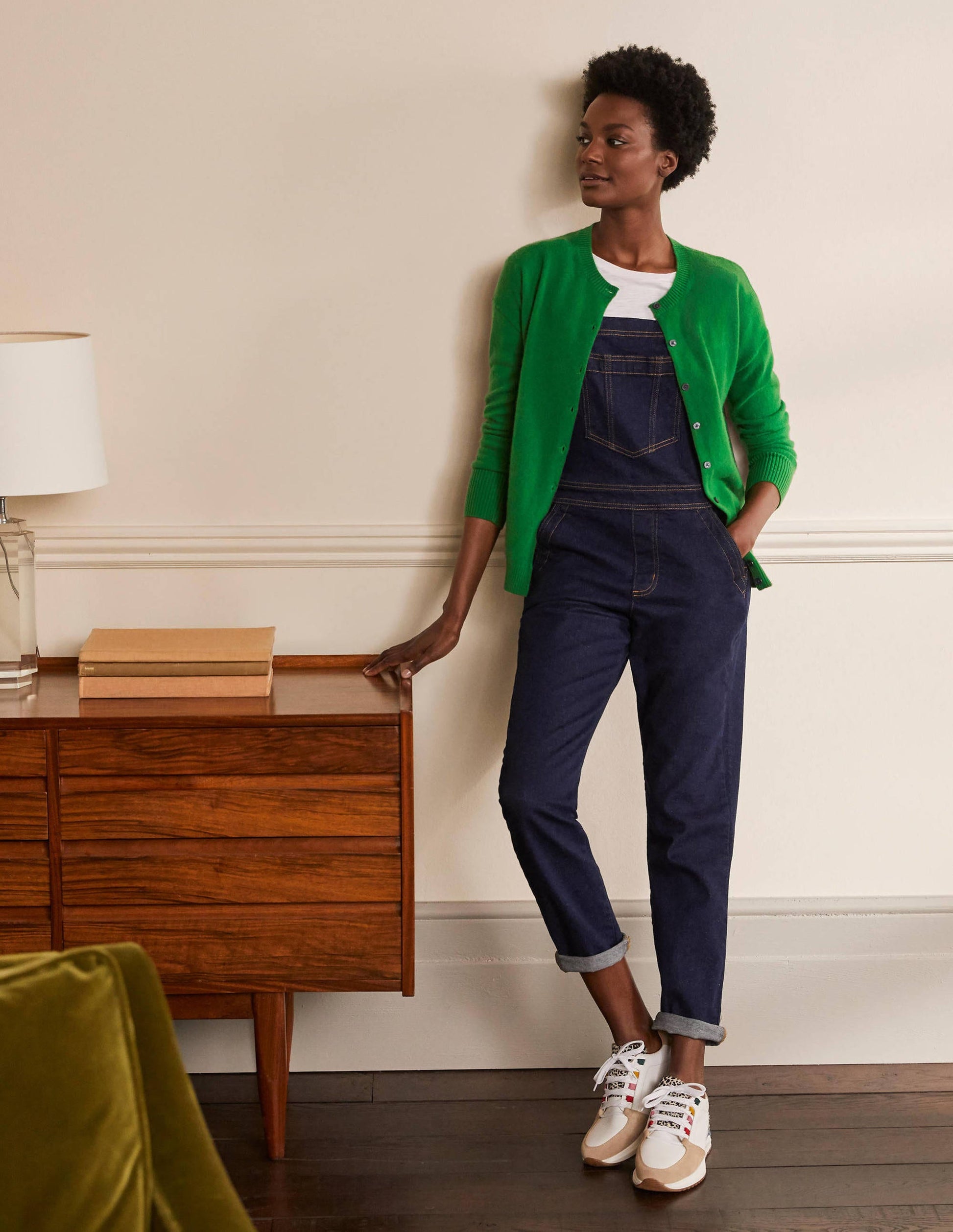 Cashmere Cardigan-Emerald Green-4