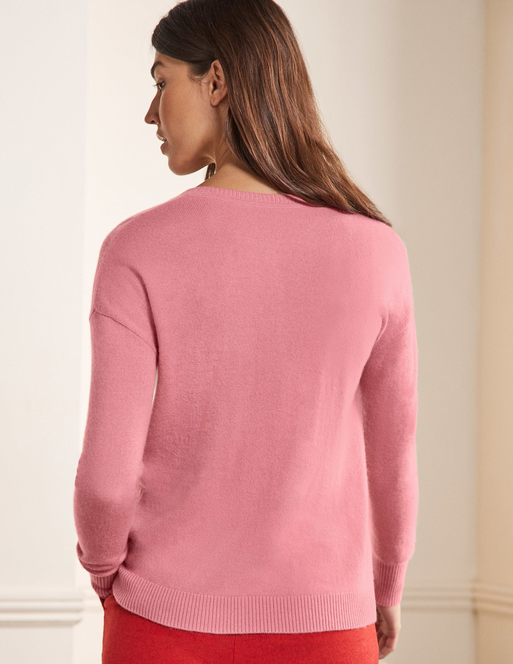 Cashmere Cardigan-Formica Pink-3