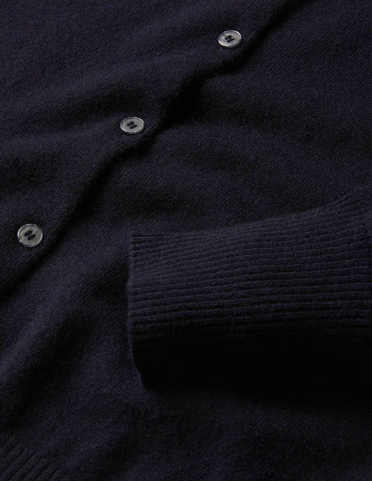 Cashmere Cropped Cardigan-Navy-6