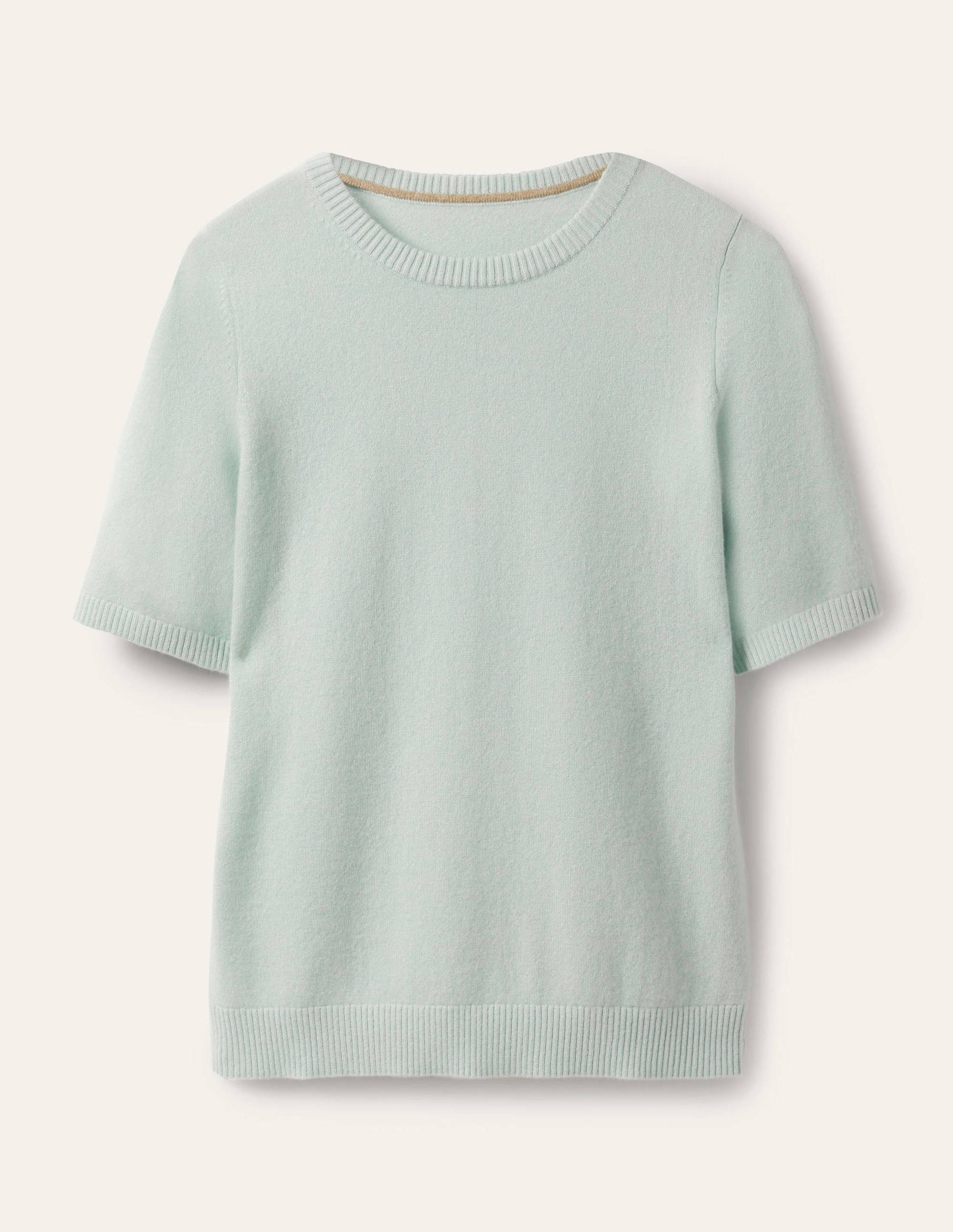 Cashmere Knitted Top-Aquamarine Blue-5
